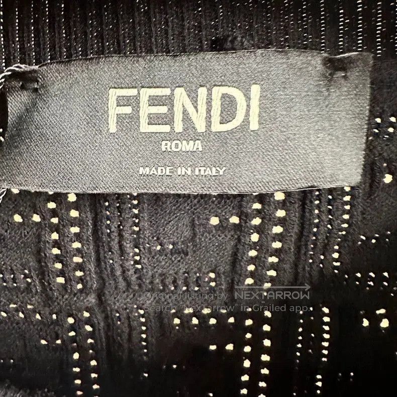 Fendi Fendi Black FF Monogram Knit Sweater. Size US M / EU 48-50 / 2 - 3 Thumbnail