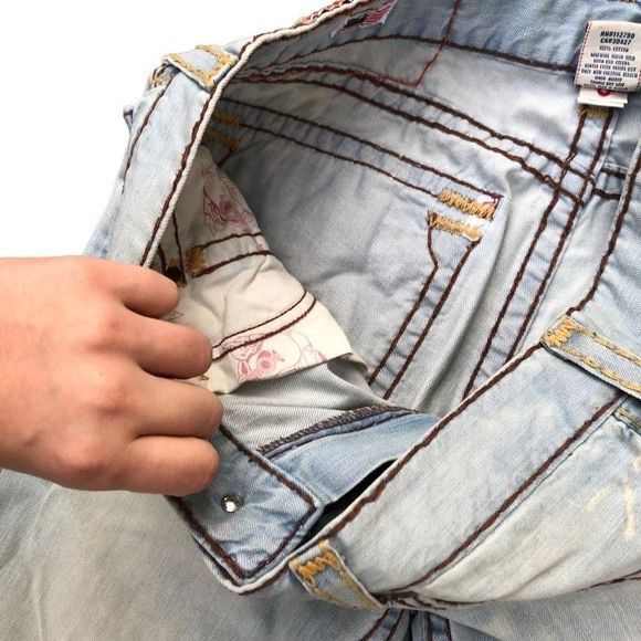 True Religion × Vintage Vintage True Religion Jeans Size 36 RICKY SUPER T Blue RARE Size US 36 / EU 52 - 12 Thumbnail
