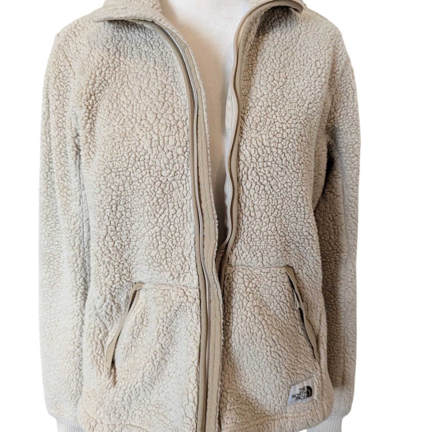 The North Face The North Face Campshire Sherpa Fleece Cream Zip Up Jacket Size S / US 4 / IT 40 - 7 Thumbnail