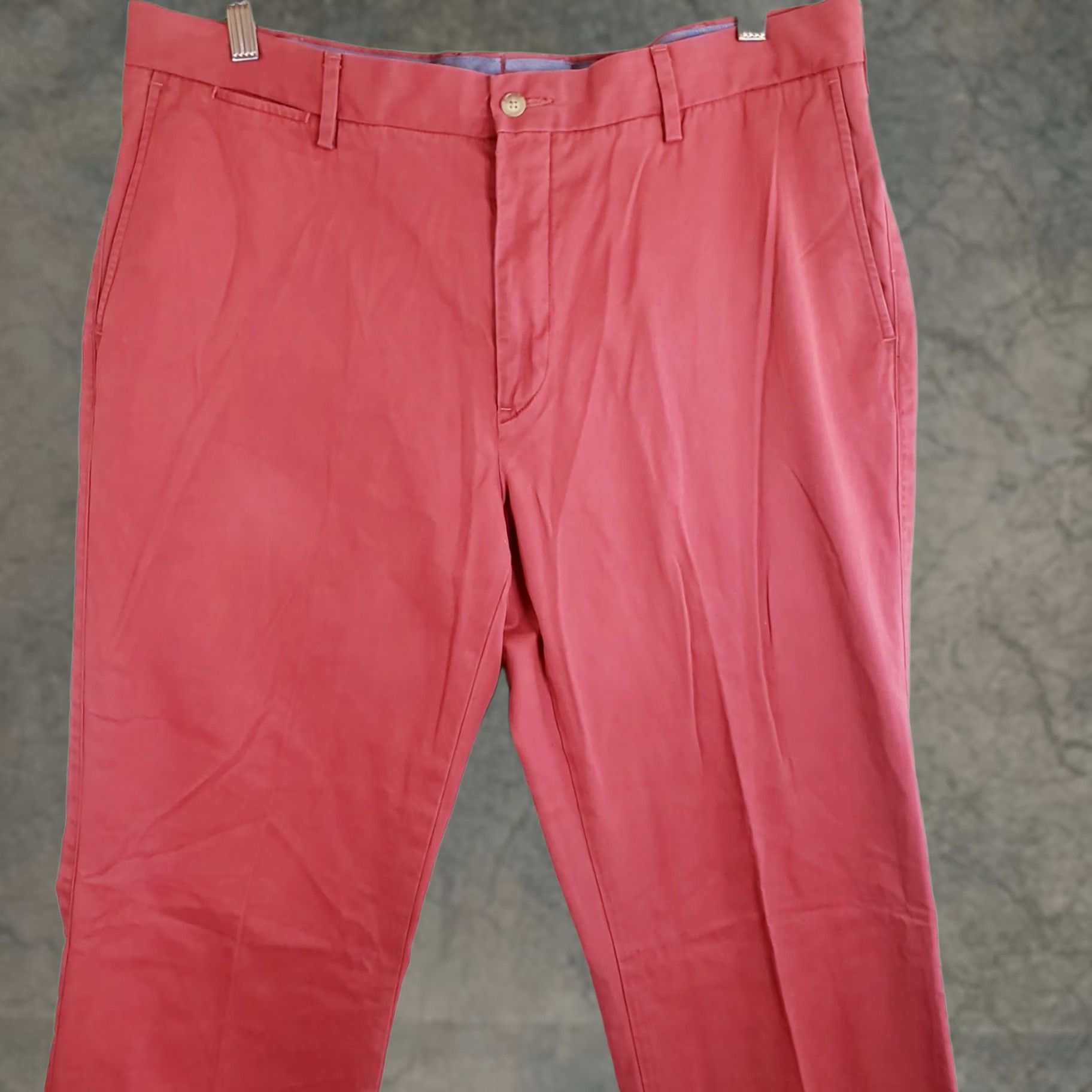 Polo Ralph Lauren VINTAGE Polo Ralph Lauren Pants Cat: Chino Men 36x32 Nantucket Red Pima Cotton Twill Classic Fit Size US M / EU 48-50 / 2 - 1 Thumbnail