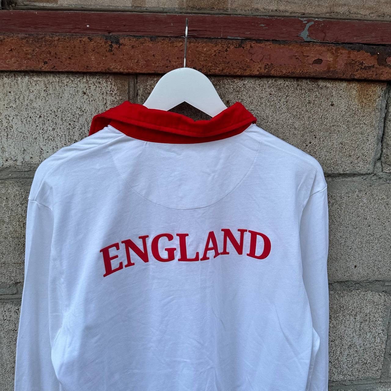 New England Outerwear VTG England Long sleeve T-shirts Rugby World Cup France Size US L / EU 52-54 / 3 - 8 Thumbnail