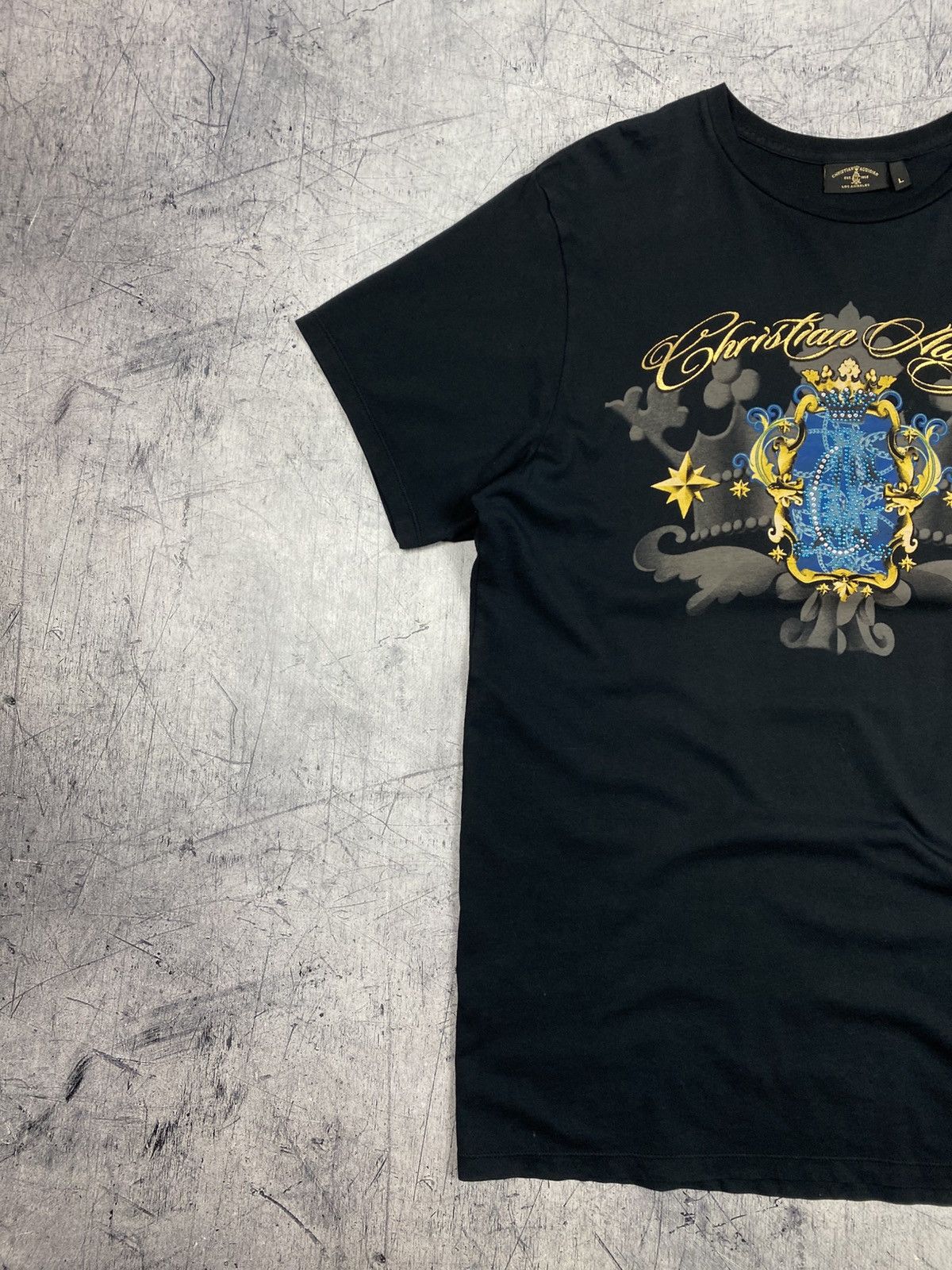 Christian Audigier Christian Audigier Double Print T-Shirt Y2K Made in USA Size US L / EU 52-54 / 3 - 3 Thumbnail