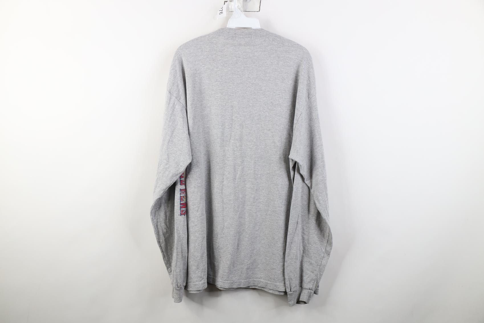 Vintage Vintage 90s Streetwear Long Sleeve Polo Shirt Gray Size US XXL / EU 58 / 5 - 13 Thumbnail