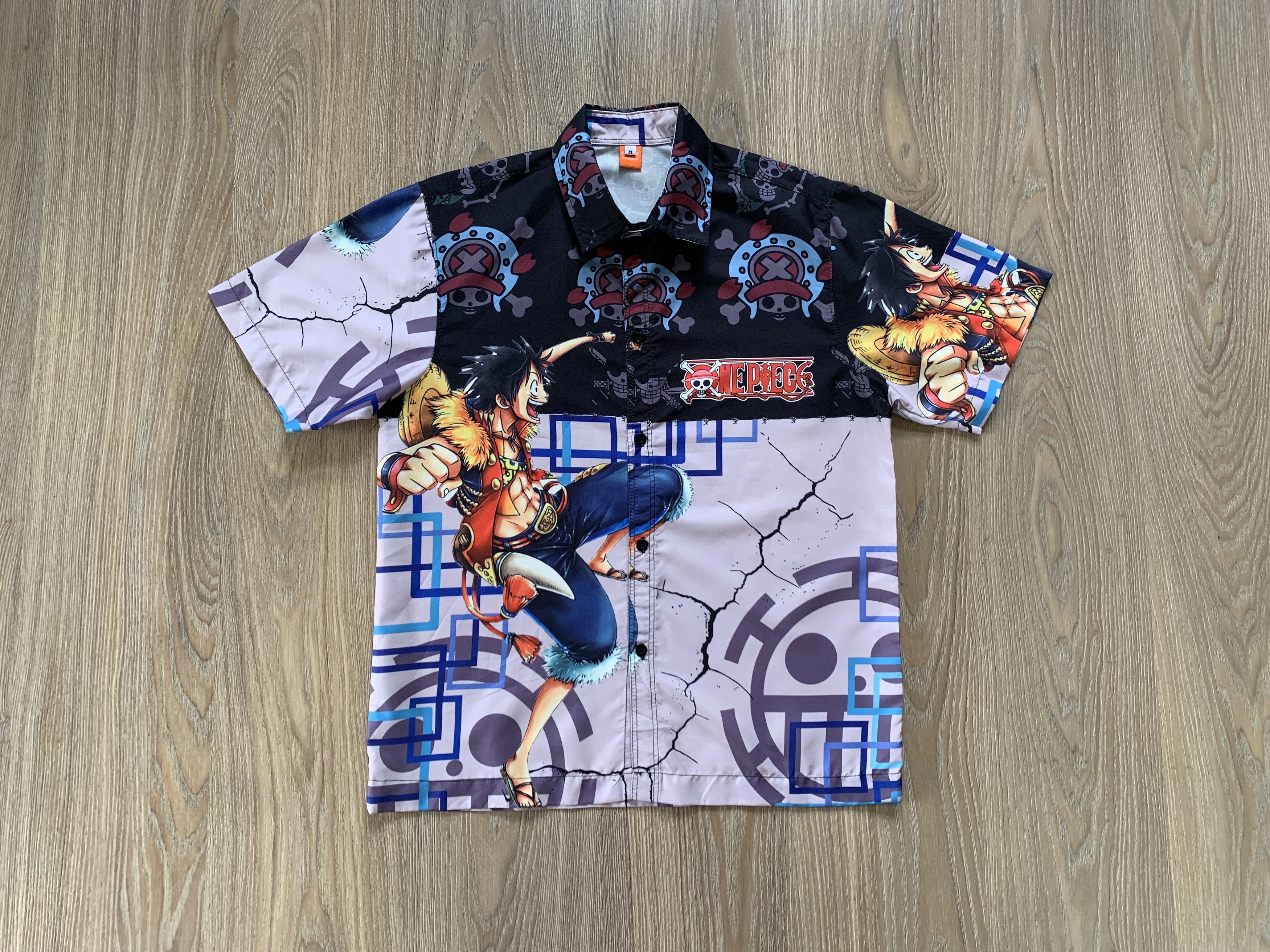 Anime × One Piece One Piece Full Printed Button Up Short Sleeve Shirt Size US M / EU 48-50 / 2 - 1 Thumbnail