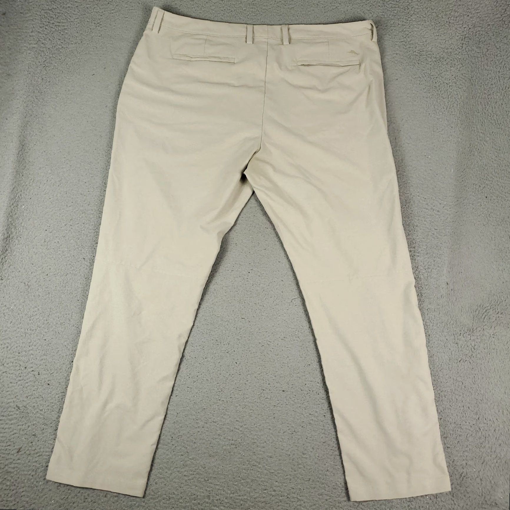 Tommy Bahama Tommy Bahama Pants Mens 42x32 Beige Polyester Flat Front Chino Trousers Size US 42 / EU 58 - 7 Thumbnail