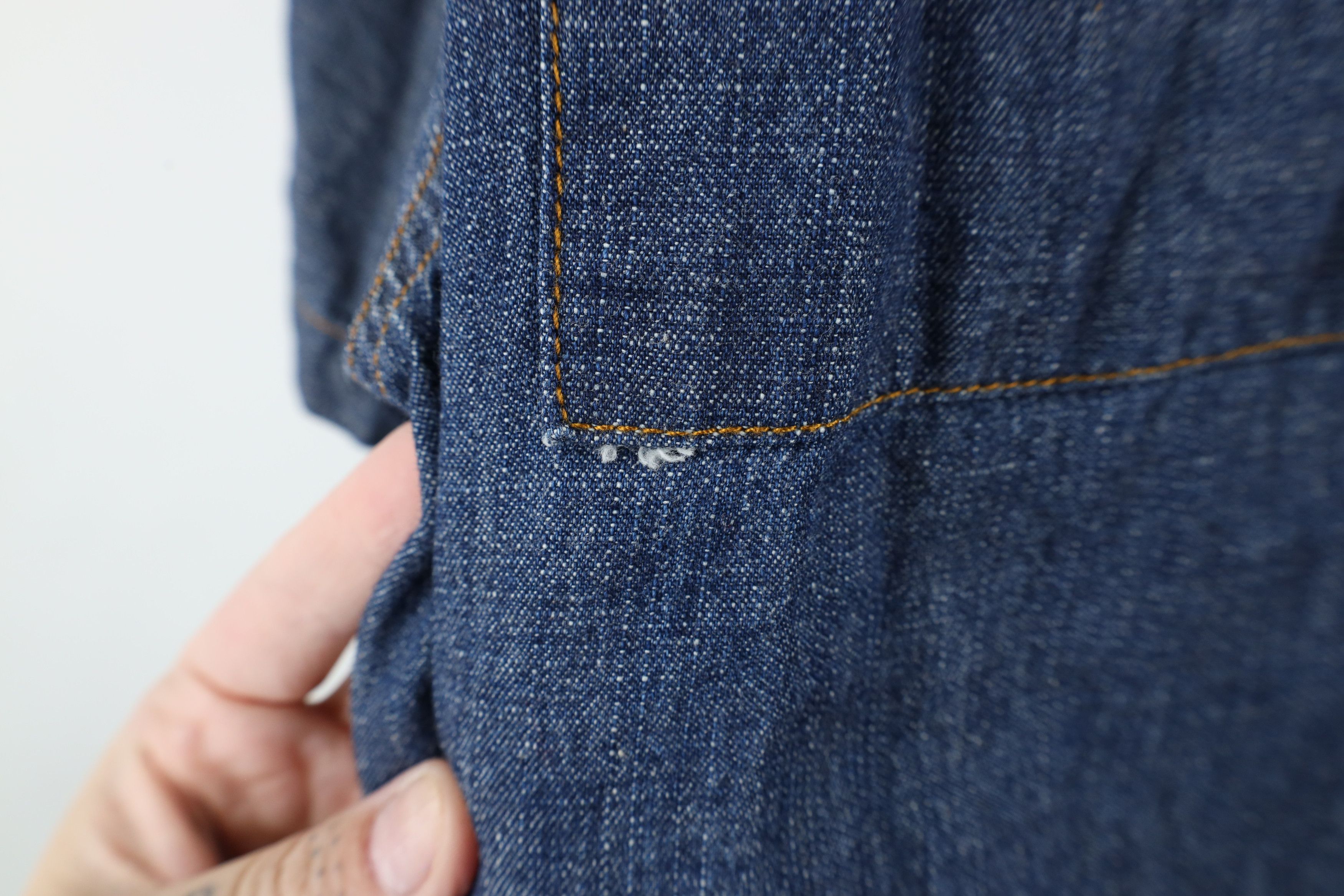 Vintage Vintage 90s Streetwear Denim Jean Collared Button Shirt Size US XXL / EU 58 / 5 - 4 Thumbnail