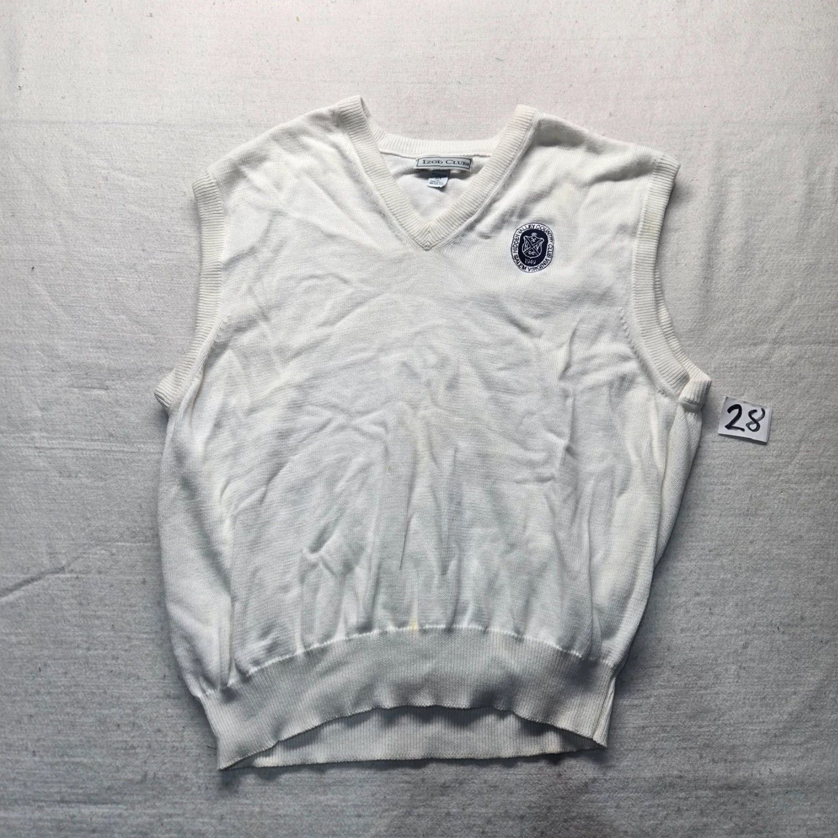 Izod IZOD Sweater Vest Golf Adults 2XL White 2XL Mens Wind-Resistant Breathable 1/2 Zip Hidden Valley Salem VA Virginia Size US XXL / EU 58 / 5 - 2 Thumbnail