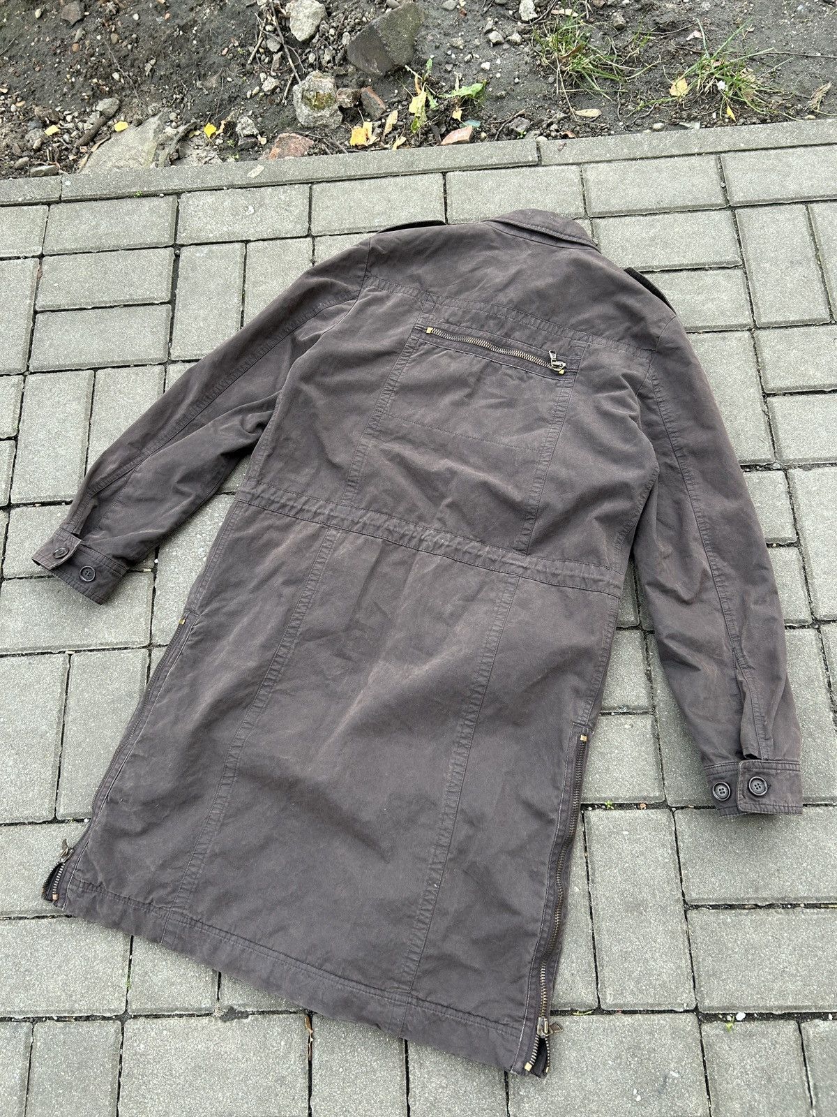 Dolce & Gabbana Dolce & Gabbana Chocolate Brown Utility Coat 1990's Size S / US 4 / IT 40 - 10 Thumbnail