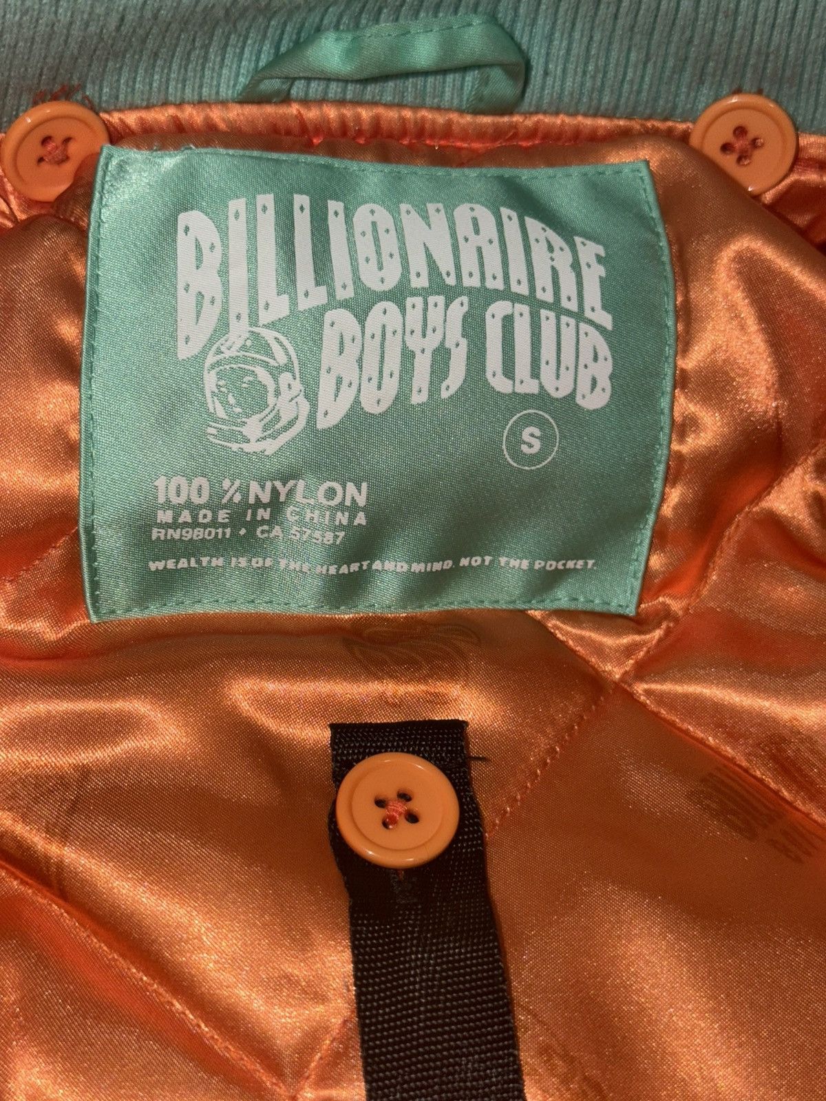 Billionaire Boys Club Billionaire Boys Club Teal Bomber Jacket Size US S / EU 44-46 / 1 - 12 Thumbnail