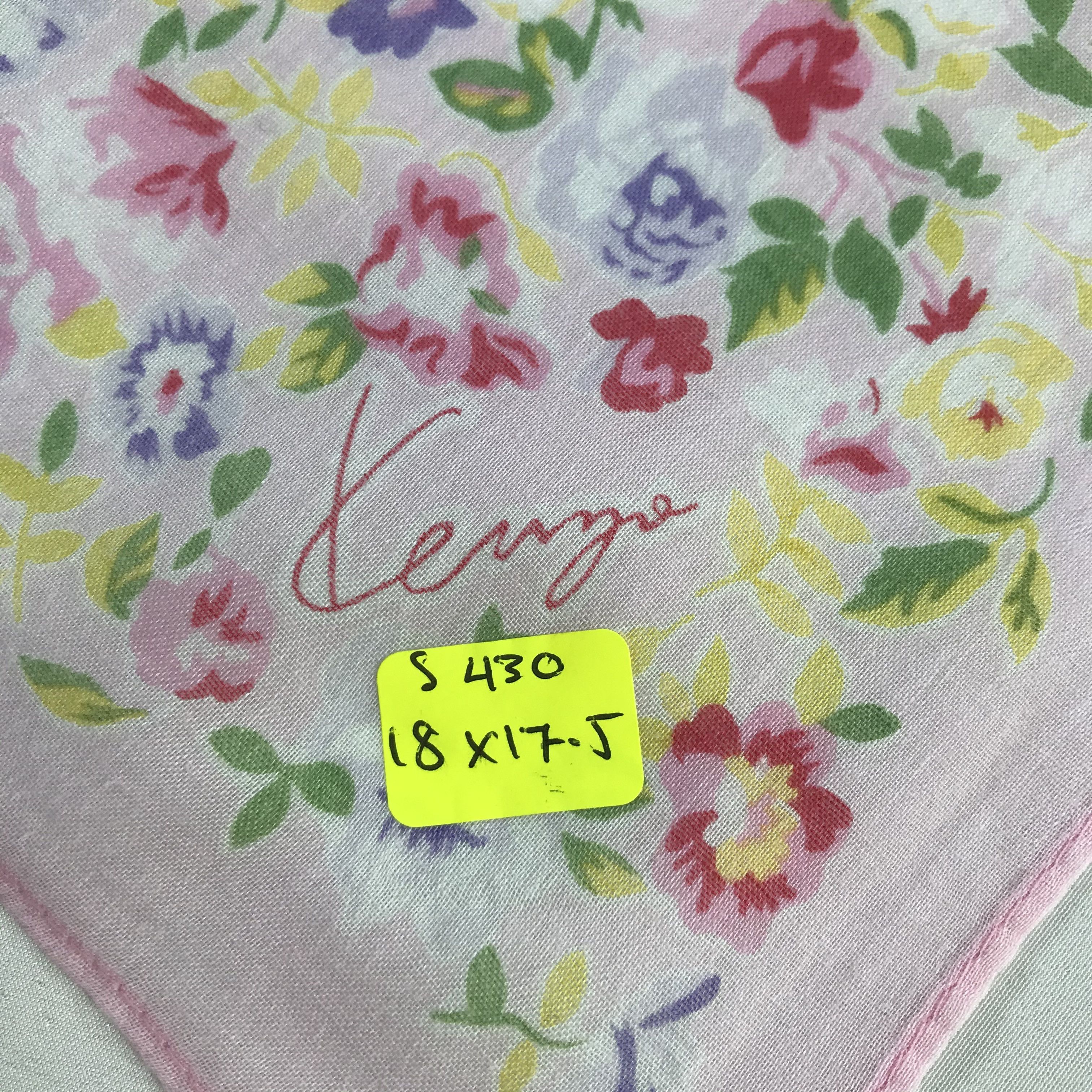 Kenzo × Vintage Kenzo Bandana / Handkerchief / Neckerchief - S430 Size ONE SIZE - 5 Thumbnail