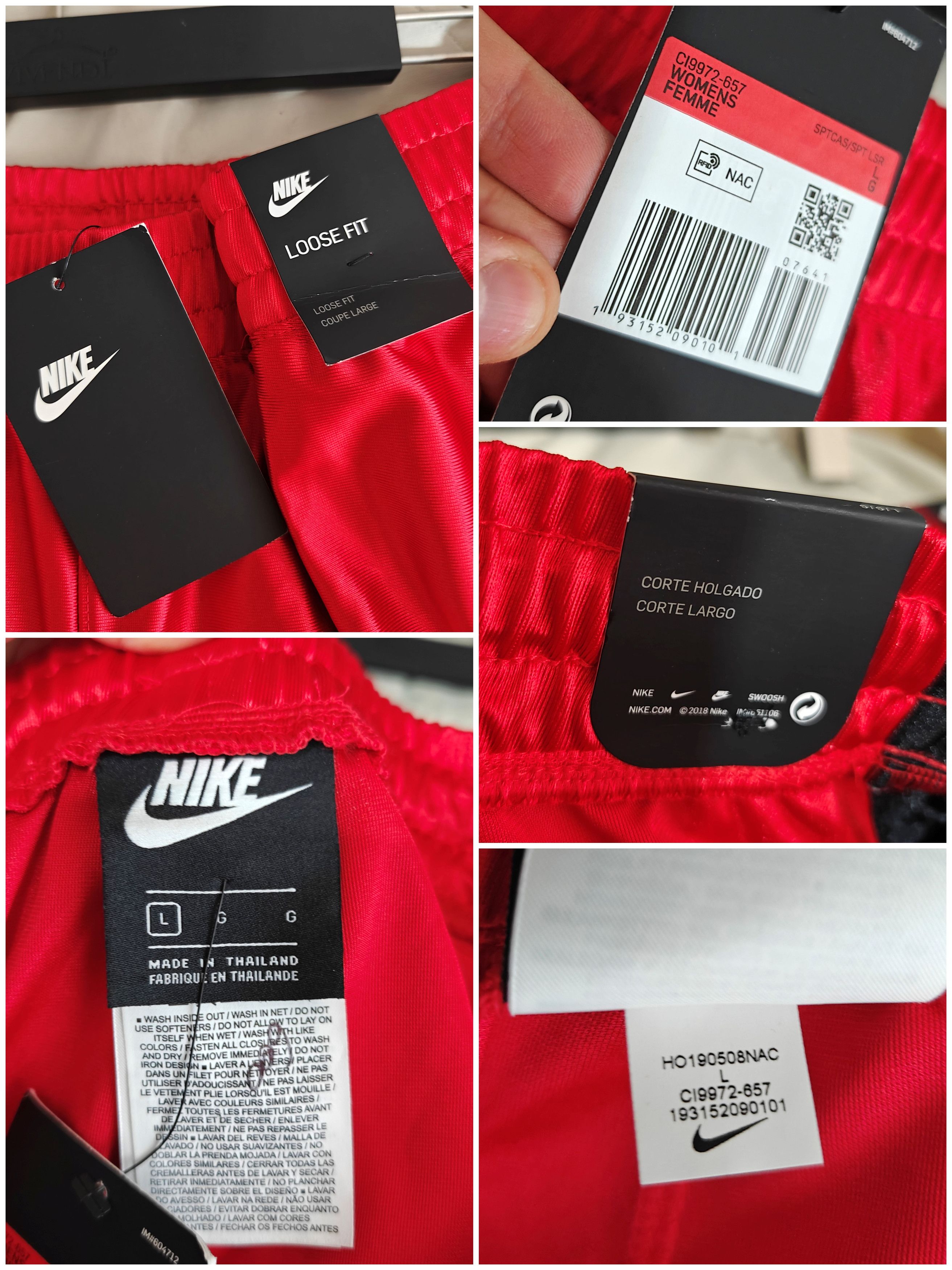 Nike Nike Popper Track Pants Red Casual Streetwear size L Size 34" / US 12 / IT 48 - 11 Thumbnail