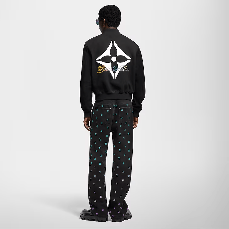 Louis Vuitton LV Blason Gradient Embroidered Denim Skate Trousers Size US 28 / EU 44 - 5 Thumbnail
