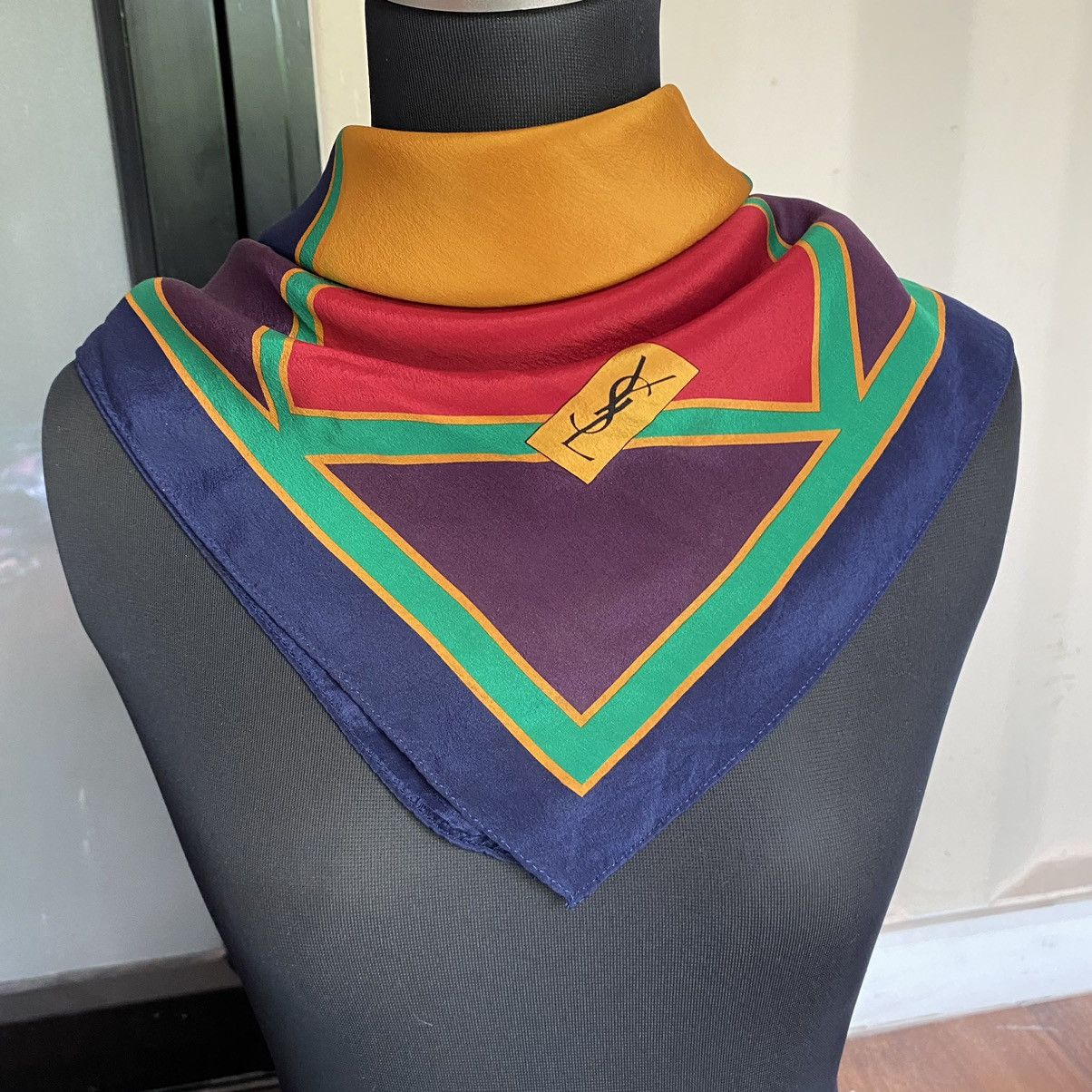 Yves Saint Laurent YSL Yves Saint Laurent multicolor scarf Size ONE SIZE - 2 Thumbnail