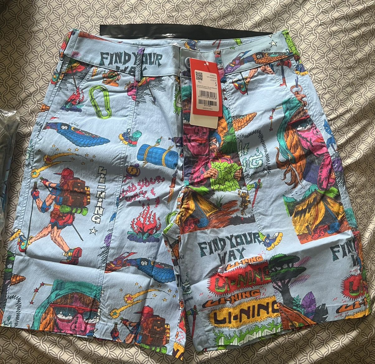 Li-Ning × Market (Chinatown) Market x Li-ning “Find Your Way” Shorts SMALL Size US 30 / EU 46 - 1 Thumbnail