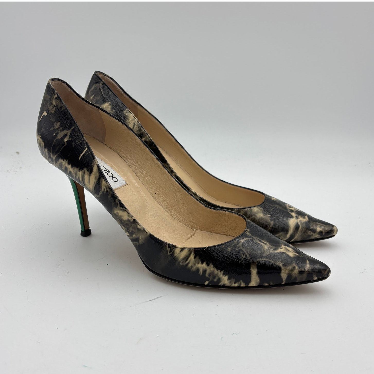 Jimmy Choo Romy 85 Patent Leather Heel Shoes Pumps Women's 41.5 (Size 11.5)
