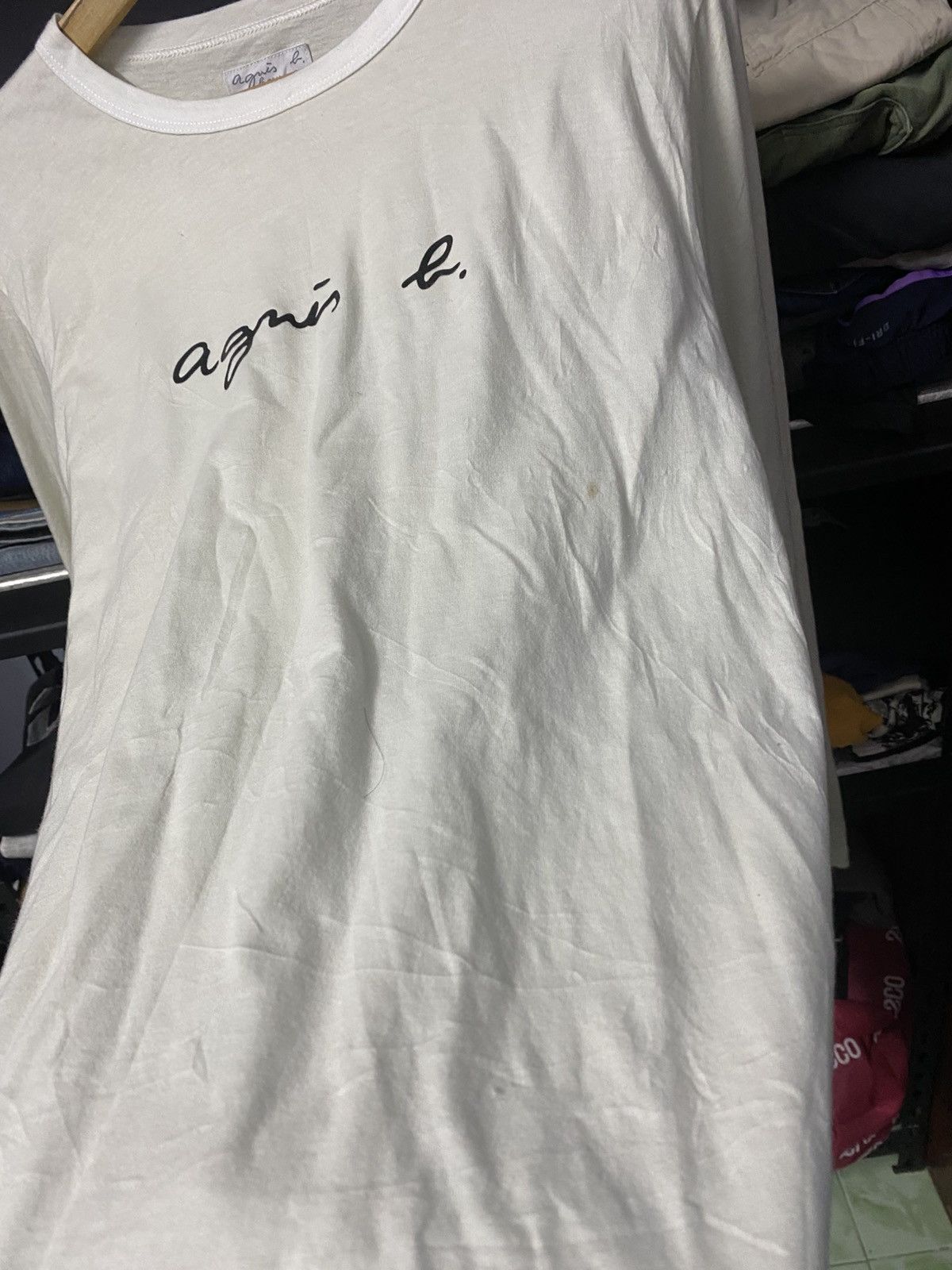 agnes b. Agnes B Long Sleeve Shirt White Color Size US L / EU 52-54 / 3 - 4 Thumbnail