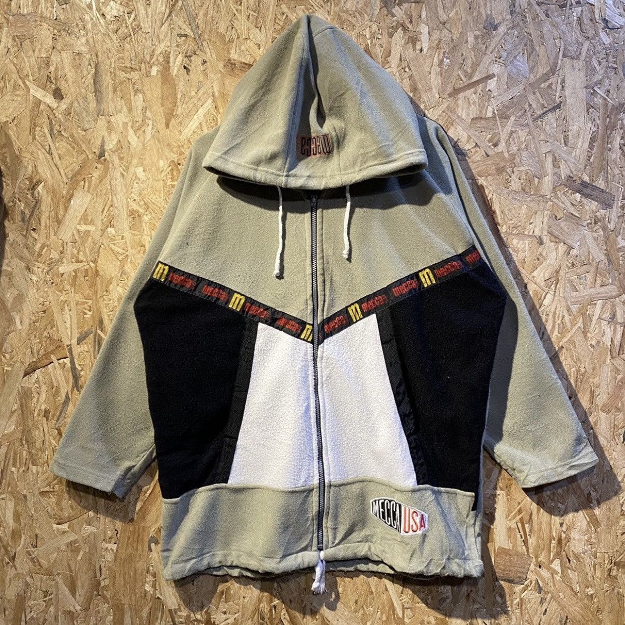 Mecca × Vintage Mecca Usa Vintage Big Logo Embroidered Zipper Hoodies Size US XL / EU 56 / 4 - 2 Thumbnail