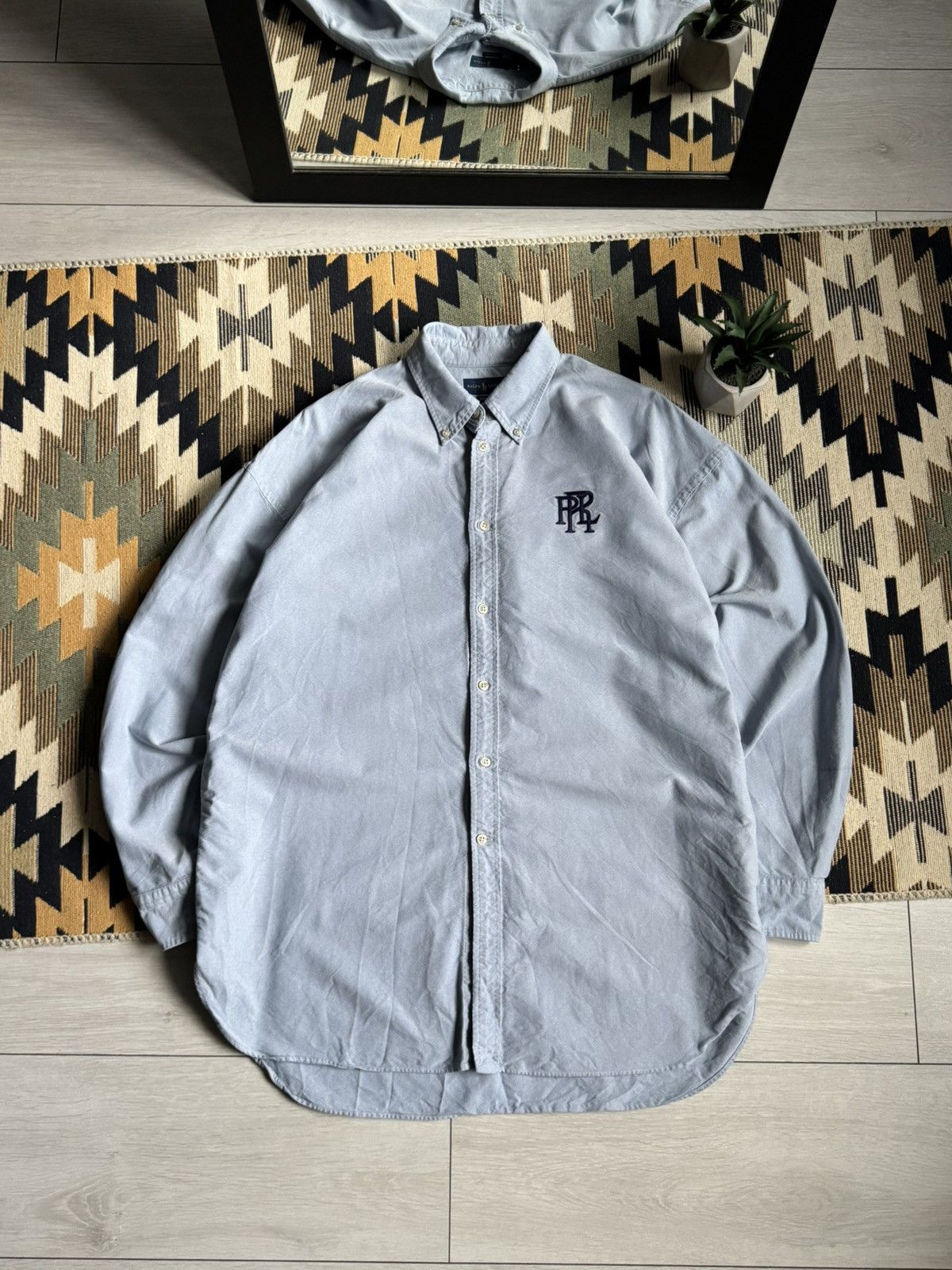 Polo Ralph Lauren Polo Ralph Lauren PRL Logo Button Up Shirt Size US XL / EU 56 / 4 - 1 Thumbnail
