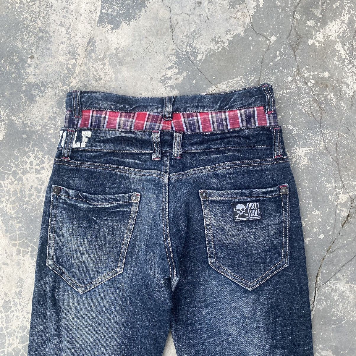 If Six Was Nine × Japanese Brand DIRTY WOLF Double Waist Jeans Size US 27 - 4 Thumbnail