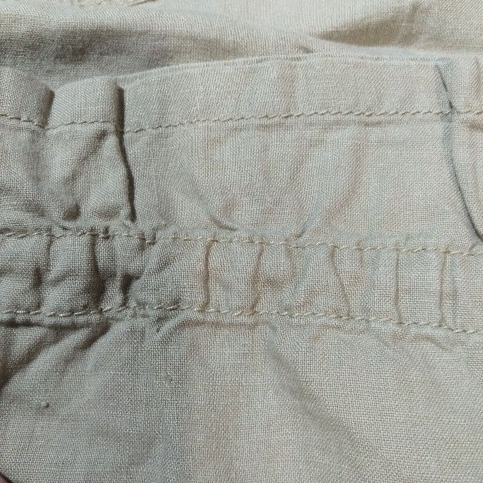 Other Motherhood Maternity Women's Tan Pants Size Medium Linen Size 28" / US 6 / IT 42 - 4 Thumbnail