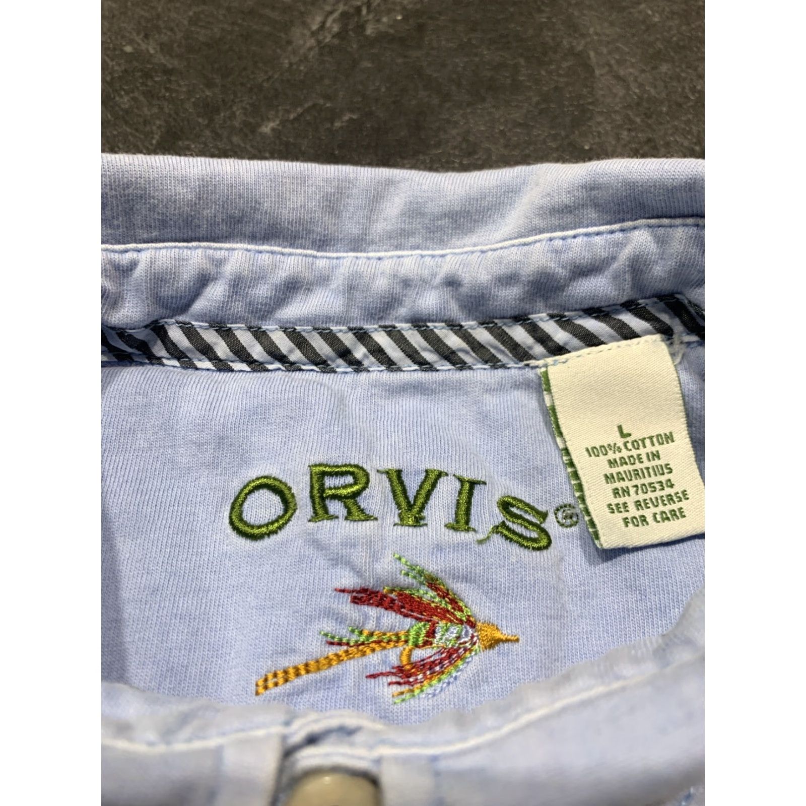 Orvis Orvis Polo Shirt Adult Large Blue Fly Fishing Activewear Mens Size US L / EU 52-54 / 3 - 4 Thumbnail