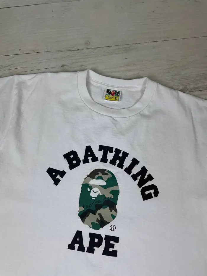 Bape Bape Woodland Camo College Tee Size US XL / EU 56 / 4 - 2 Thumbnail
