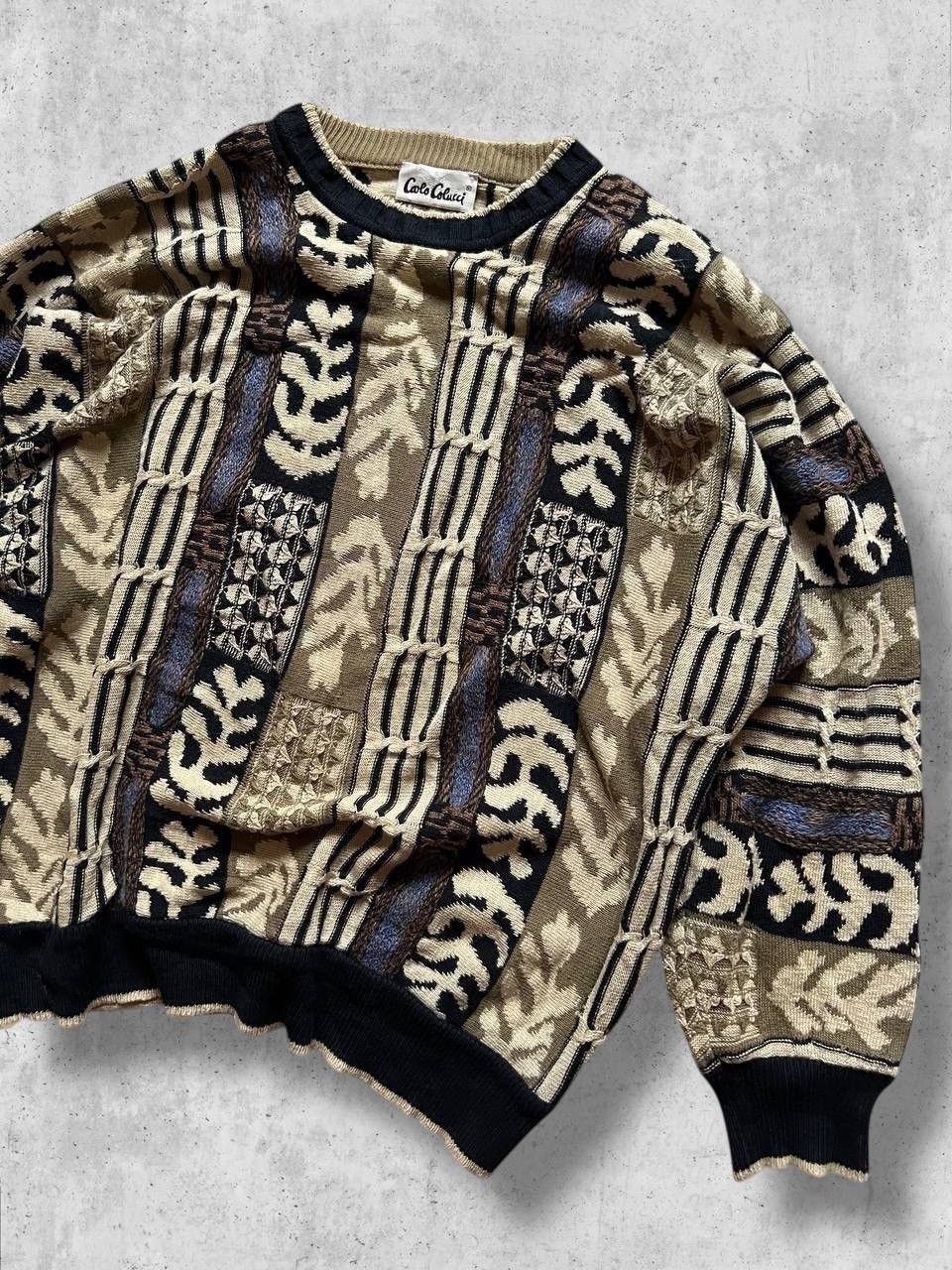 Carlo Colucci Carlo Colucci coloured vintage sweater sweatshirt wool Size US L / EU 52-54 / 3 - 1 Thumbnail