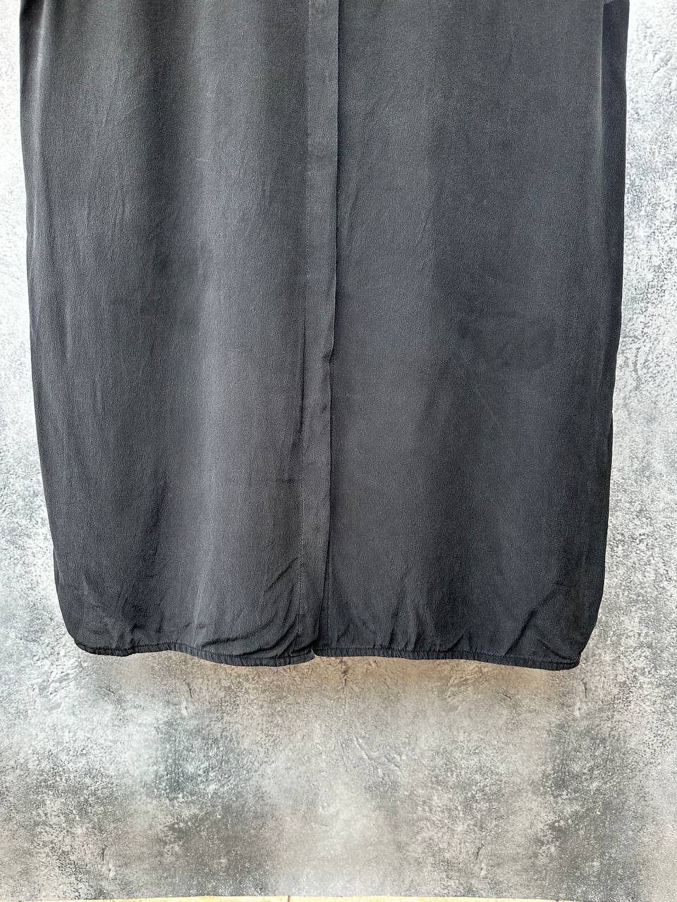 Allsaints × Vintage Allsaints Avant-Garde GIOVIA Shirt Dress 100% Silk Black Size M / US 6-8 / IT 42-44 - 7 Thumbnail