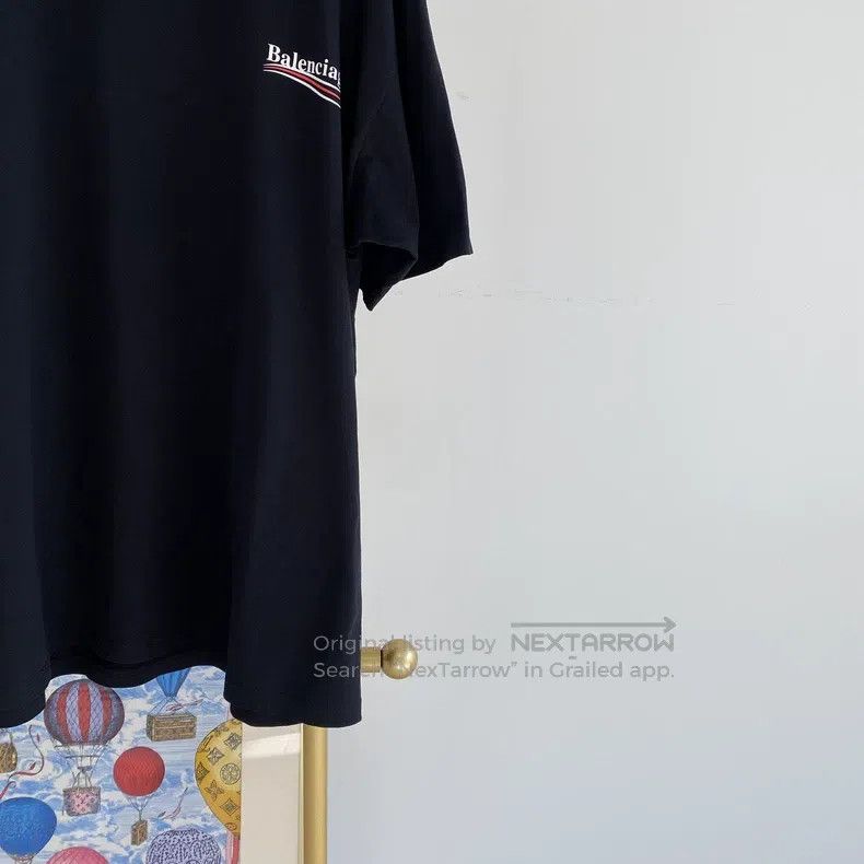 Balenciaga Balenciaga Letter Logo Black T-Shirt Size US M / EU 48-50 / 2 - 4 Thumbnail