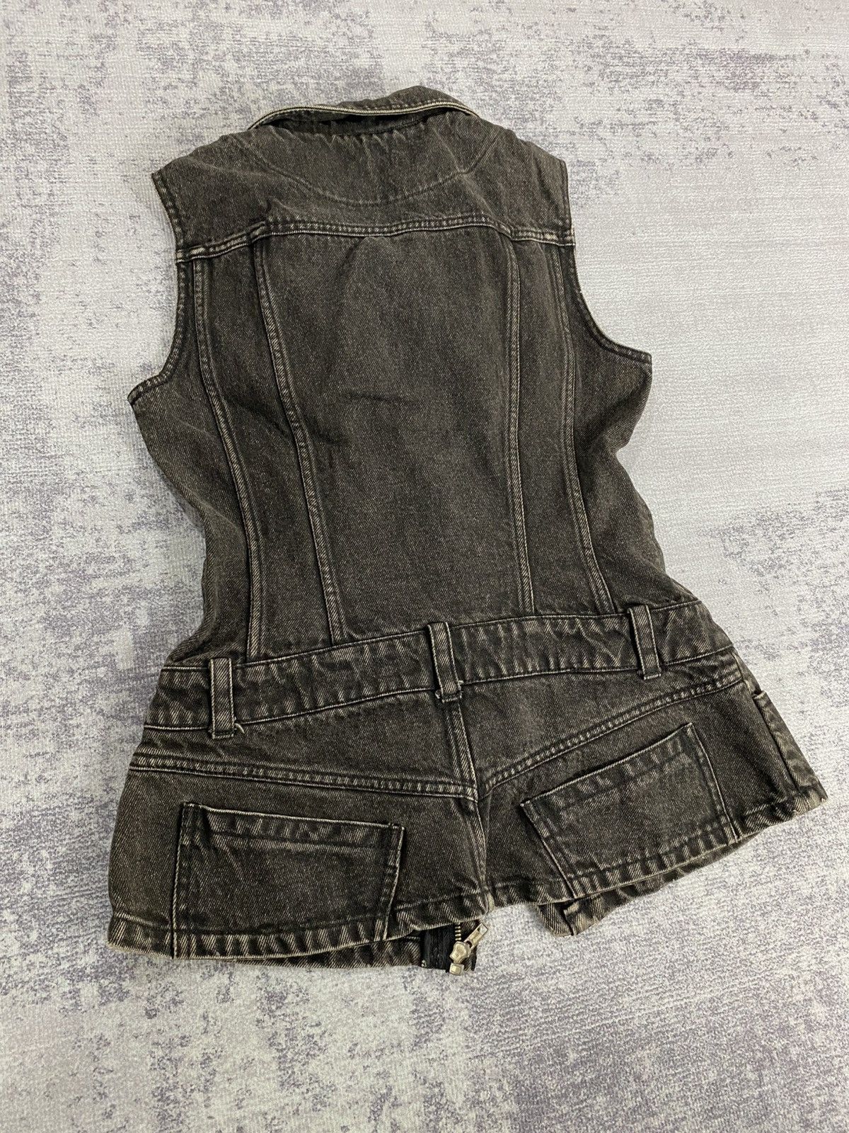 Michiko Koshino London michiko london corset lace up denim vest Size S / US 4 / IT 40 - 8 Thumbnail