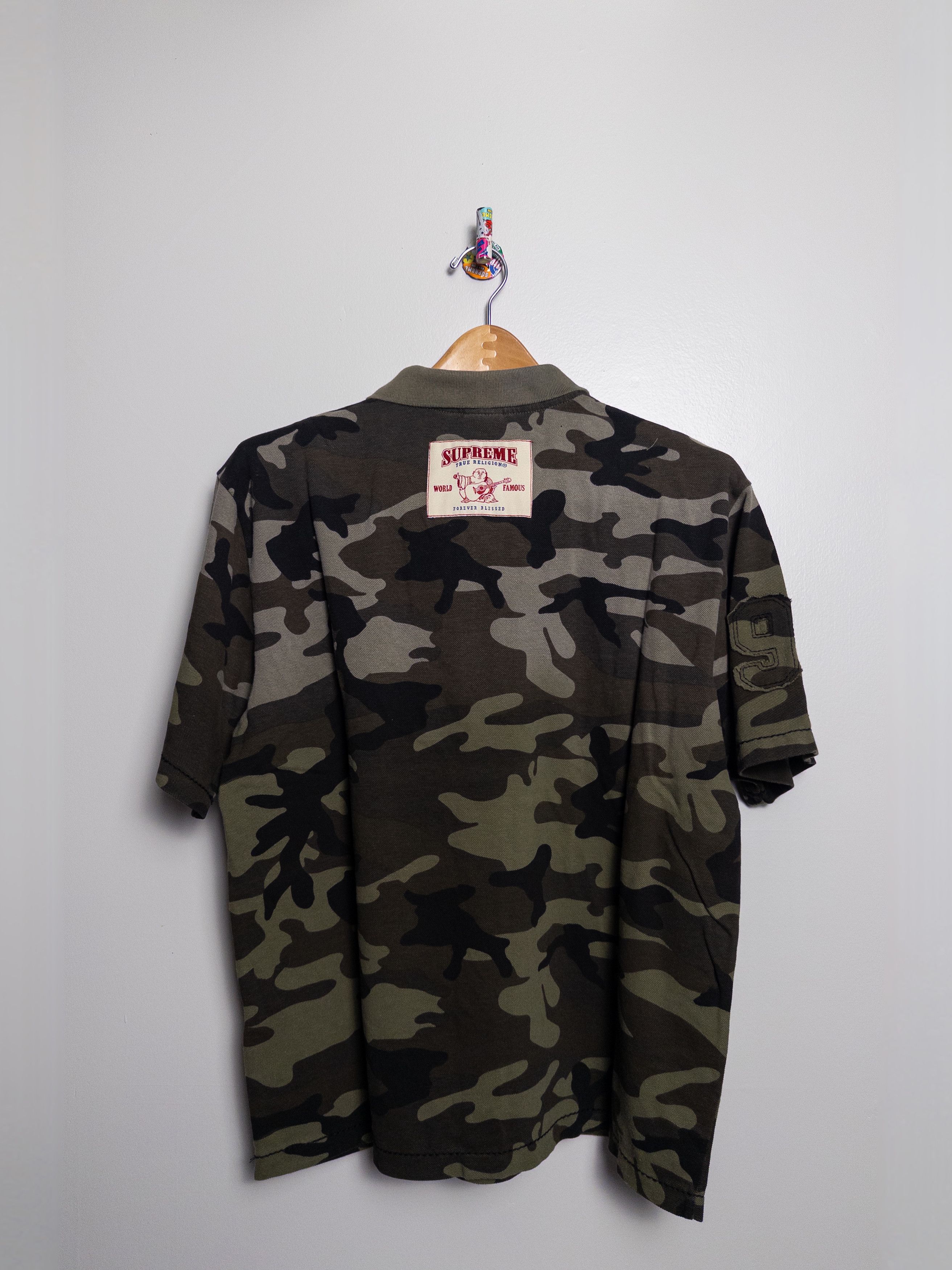 Supreme × True Religion APPLIQUE POLO OLIVE CAMO Size US M / EU 48-50 / 2 - 2 Thumbnail