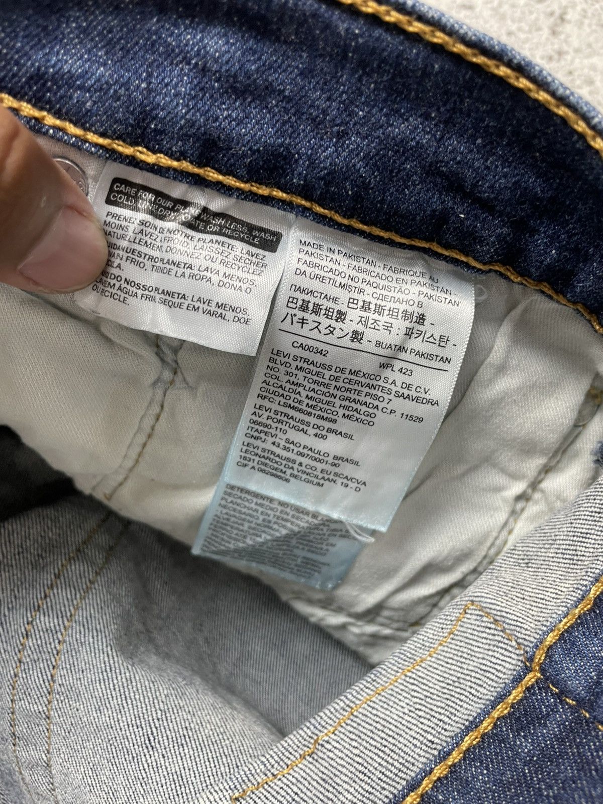 Levi's Levi’s 559 Faded Accent Dark Blue Washed Jeans Size US 41 - 7 Thumbnail