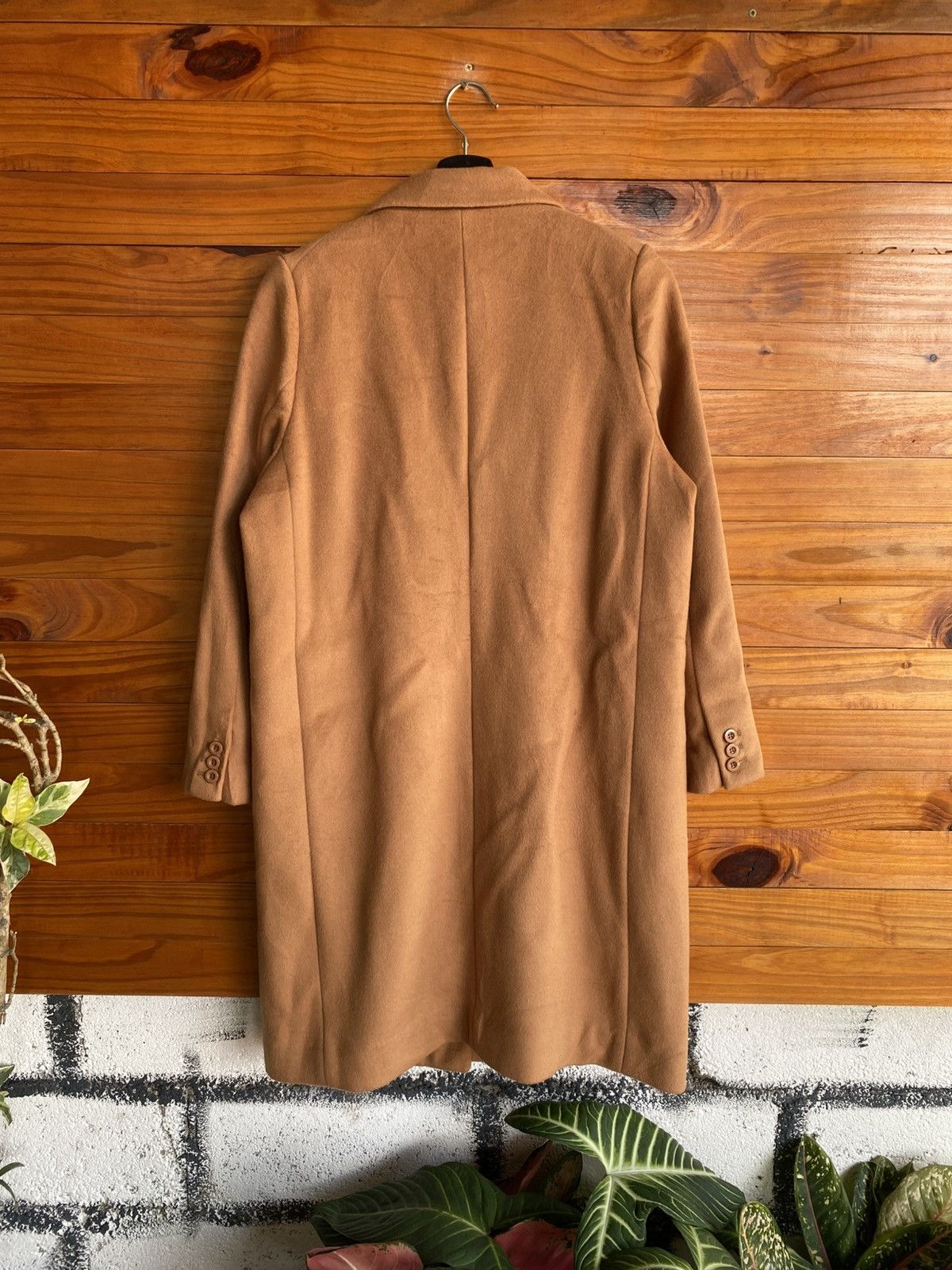 Japanese Brand Mila Owen Camel Wool Blend Tailored Coat | Japanese Fashion Size S / US 4 / IT 40 - 10 Thumbnail