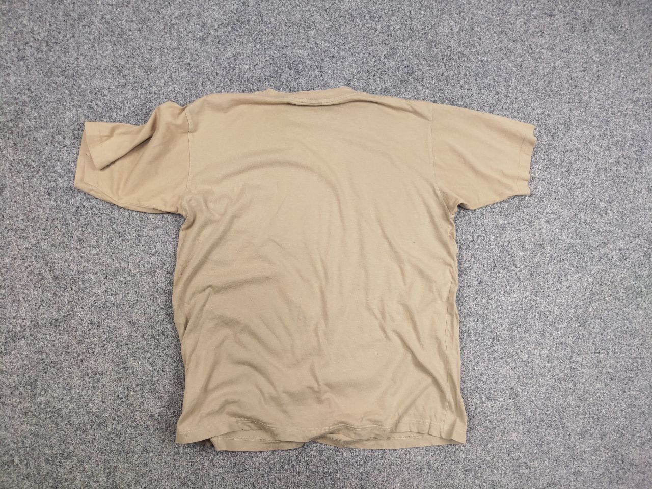 Nike Vintage 90's Nike Swoosh Oversized Beige Shirt USA Y2K Style Size US L / EU 52-54 / 3 - 10 Thumbnail