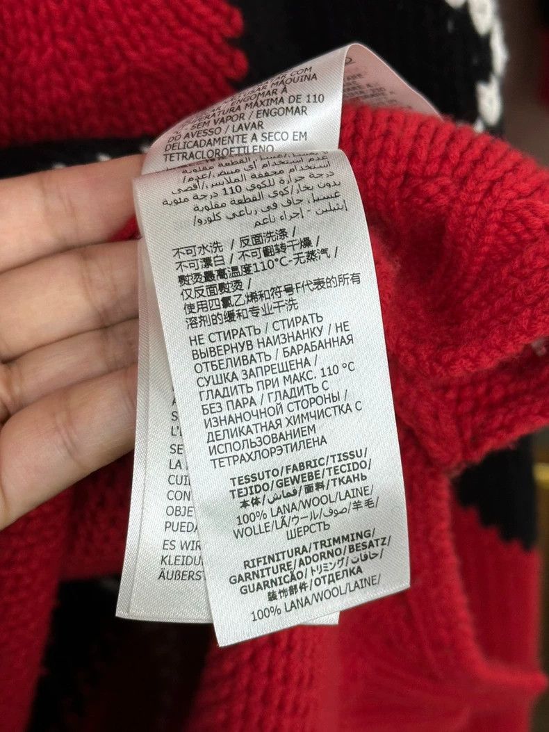 Alexander McQueen Alexander Mcqueen Red plaid wool sweater Size S / US 4 / IT 40 - 5 Thumbnail