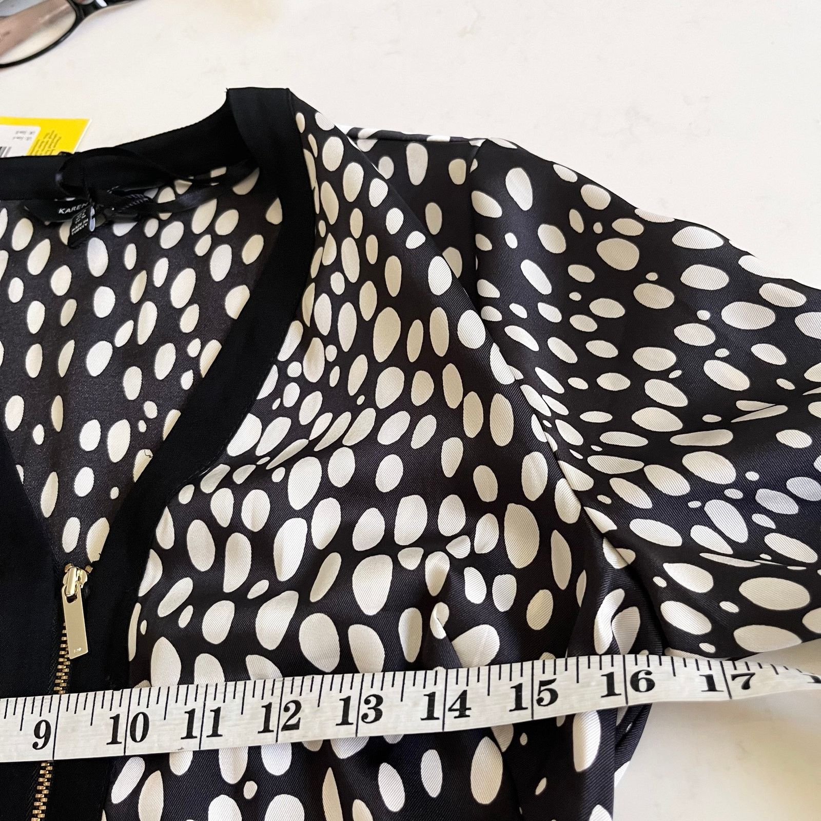 Karen Millen Karen Millen Black White Cheetah Animal Print Midi Dress Size S / US 4 / IT 40 - 13 Thumbnail