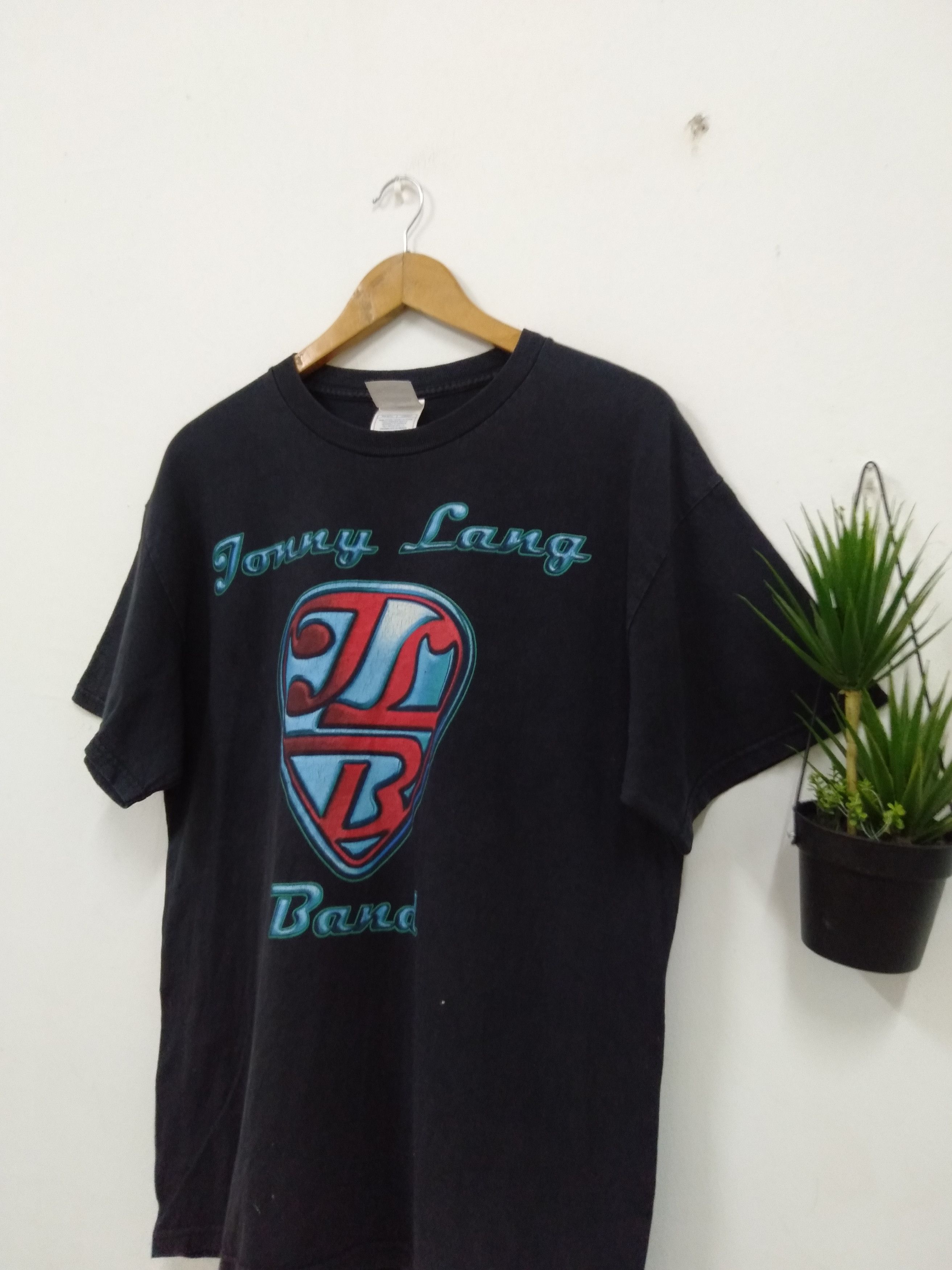 Band Tees Vintage 90s Johny Lang rock Band T shirt rare Size US L / EU 52-54 / 3 - 2 Thumbnail
