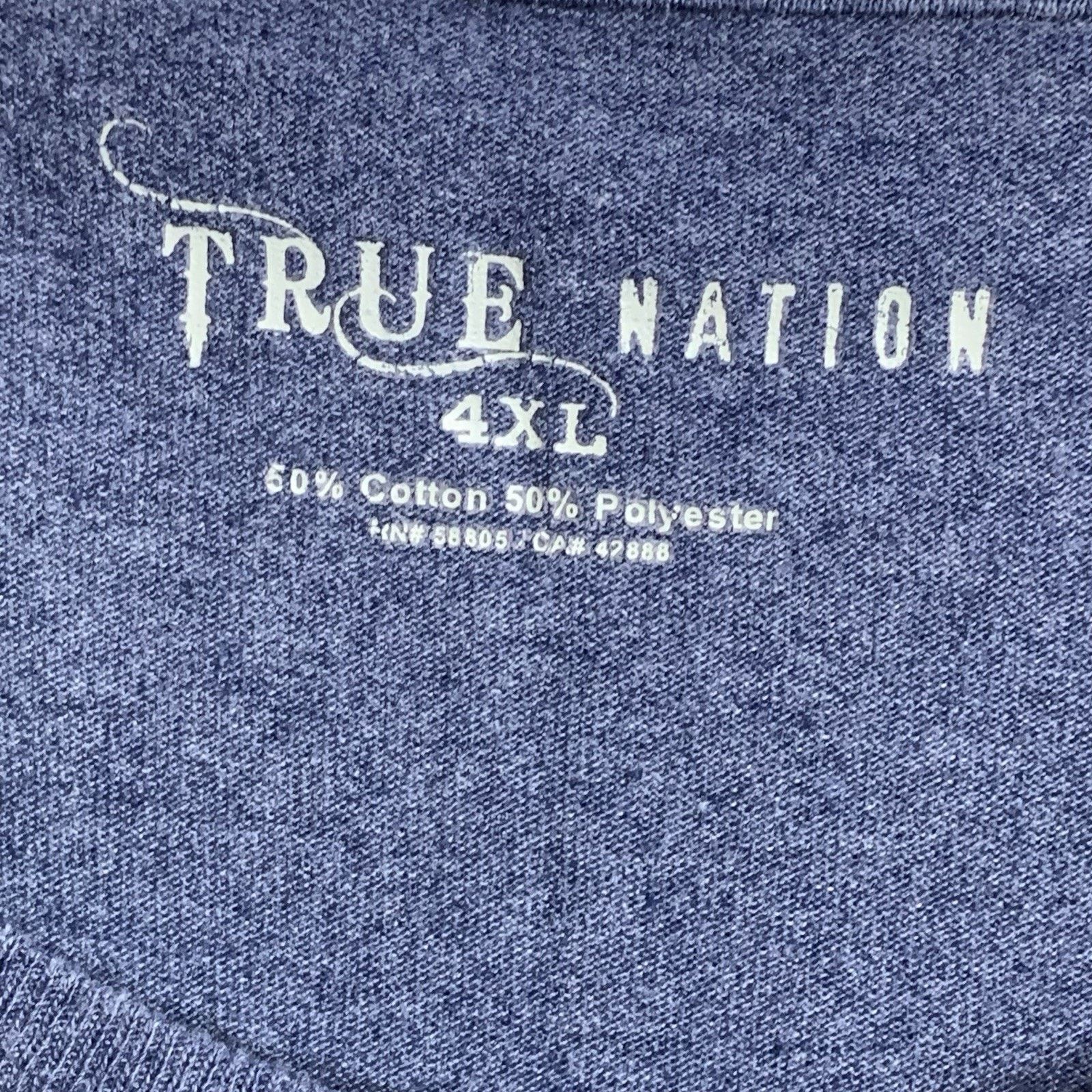 Nordstrom 4XL True Nation Mens Graphic T-Shirt Men's USA Flag Eagle Size US XXL / EU 58 / 5 - 4 Thumbnail