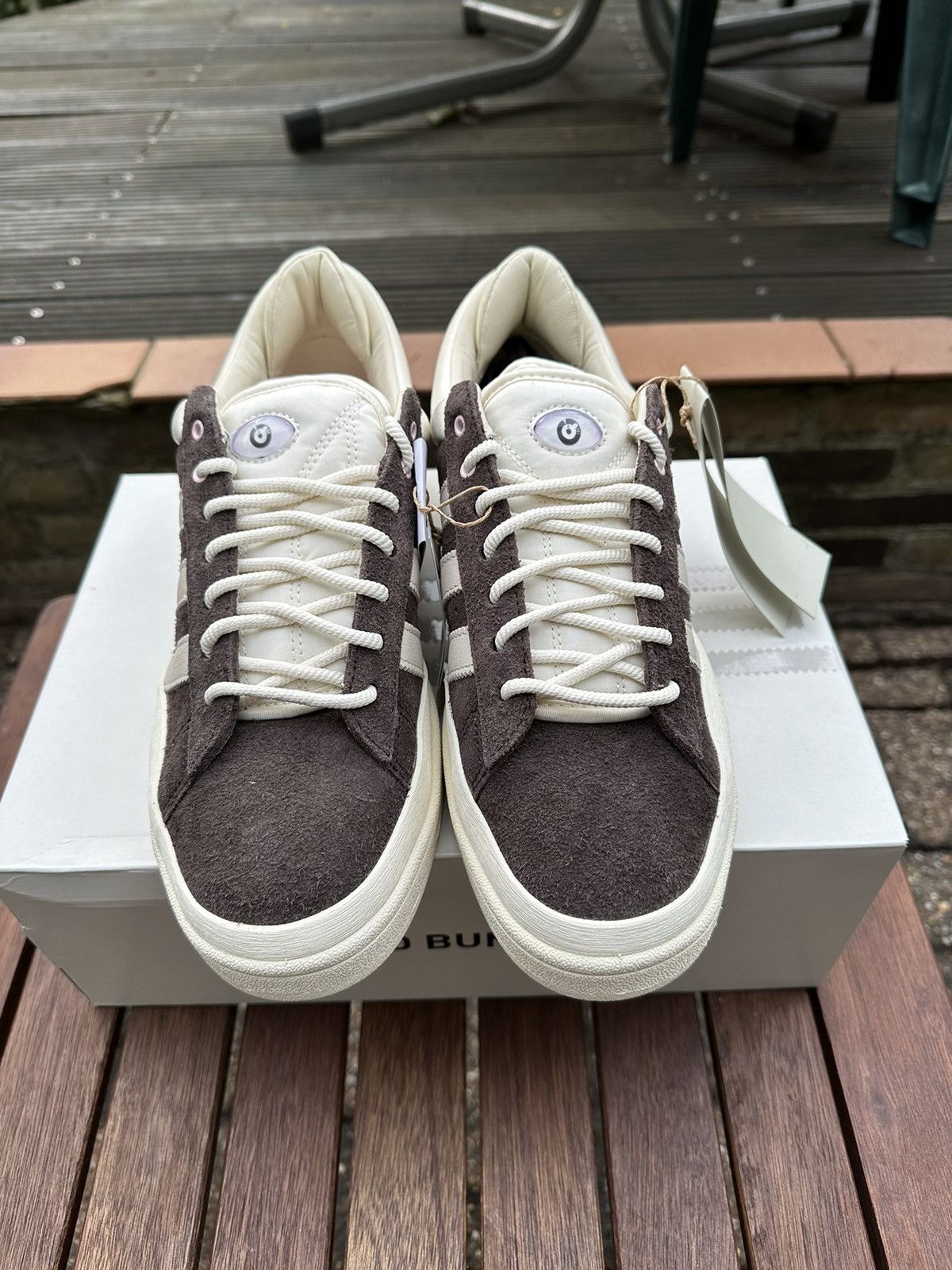 image of Adidas Bad Bunny Campus Shoes in Brown, Men's (Size 9.5)