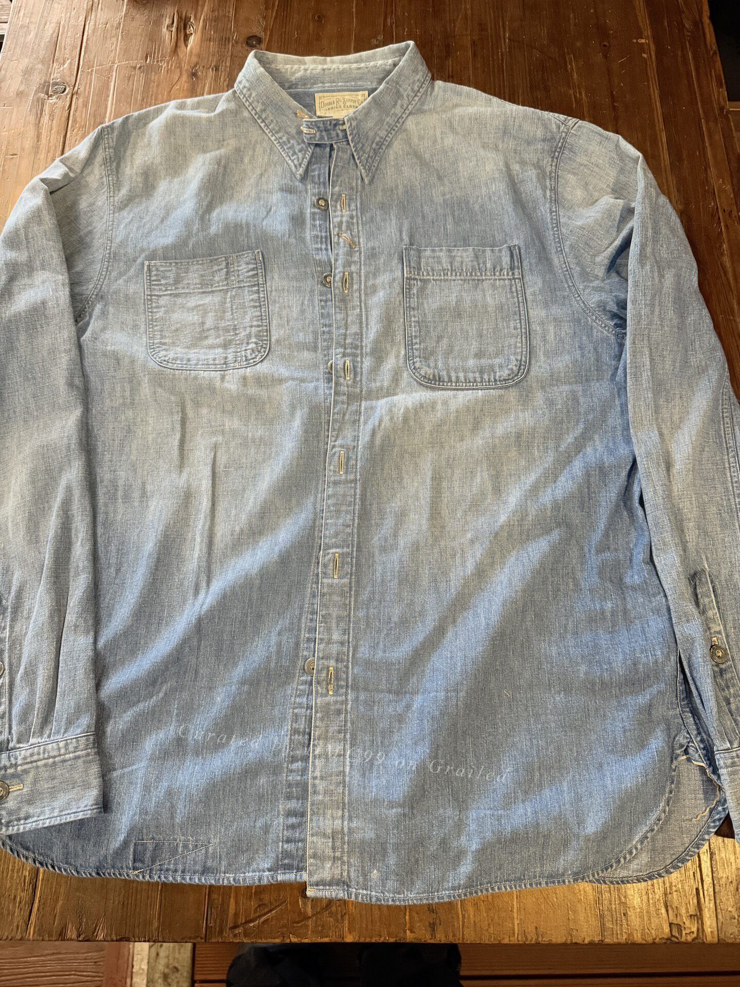 RRL Ralph Lauren RRL Denim Shirt, M Size Size US M / EU 48-50 / 2 - 1 Thumbnail