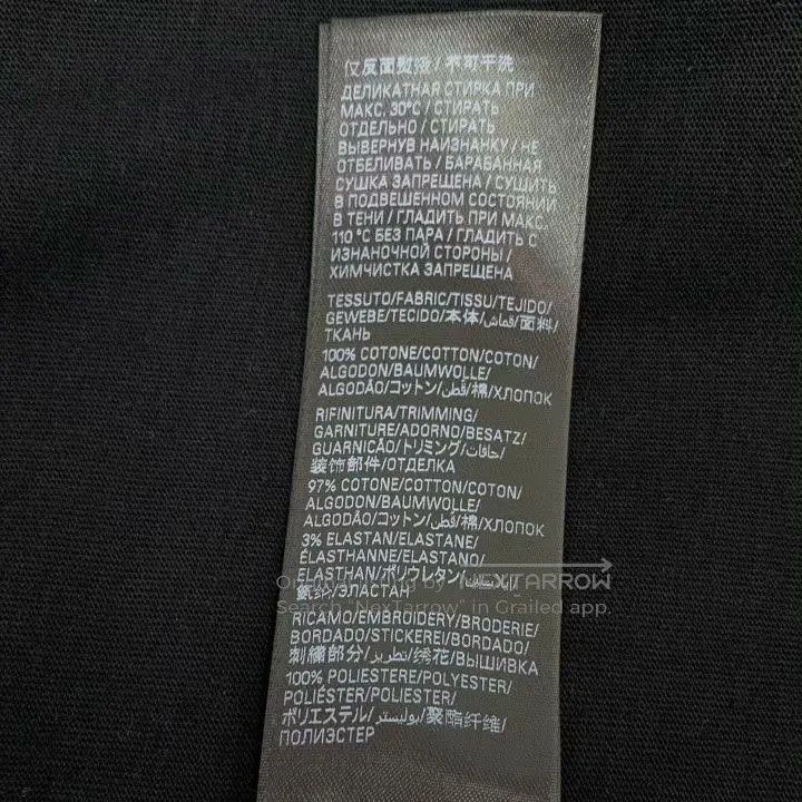 Balenciaga Balenciaga 2024 Black Logo Embroidered Cotton T. Size US M / EU 48-50 / 2 - 7 Thumbnail