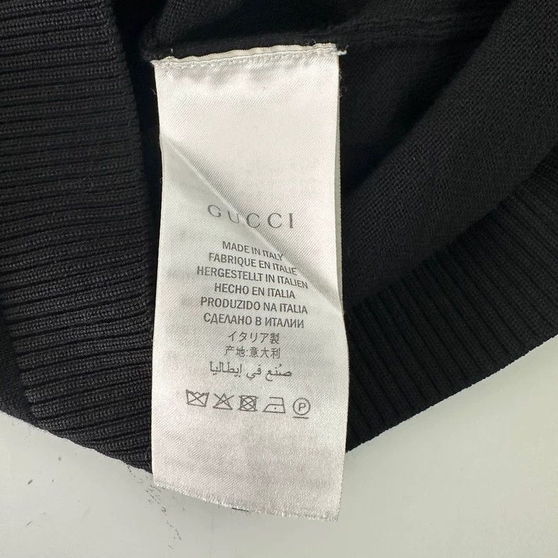 Gucci GucciBlue bee pattern cardigan jacket knitted wool sweater Size US XS / EU 42 / 0 - 5 Thumbnail