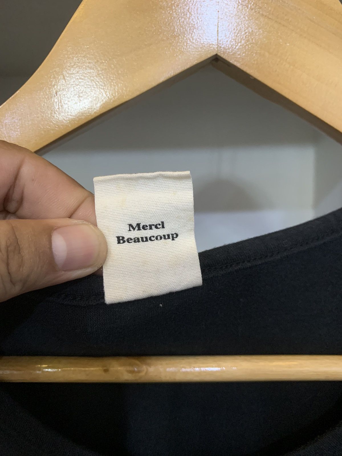 Issey Miyake × Japanese Brand × mercibeaucoup Mercibeaucoup black tee for women’s Size L / US 10 / IT 46 - 6 Thumbnail