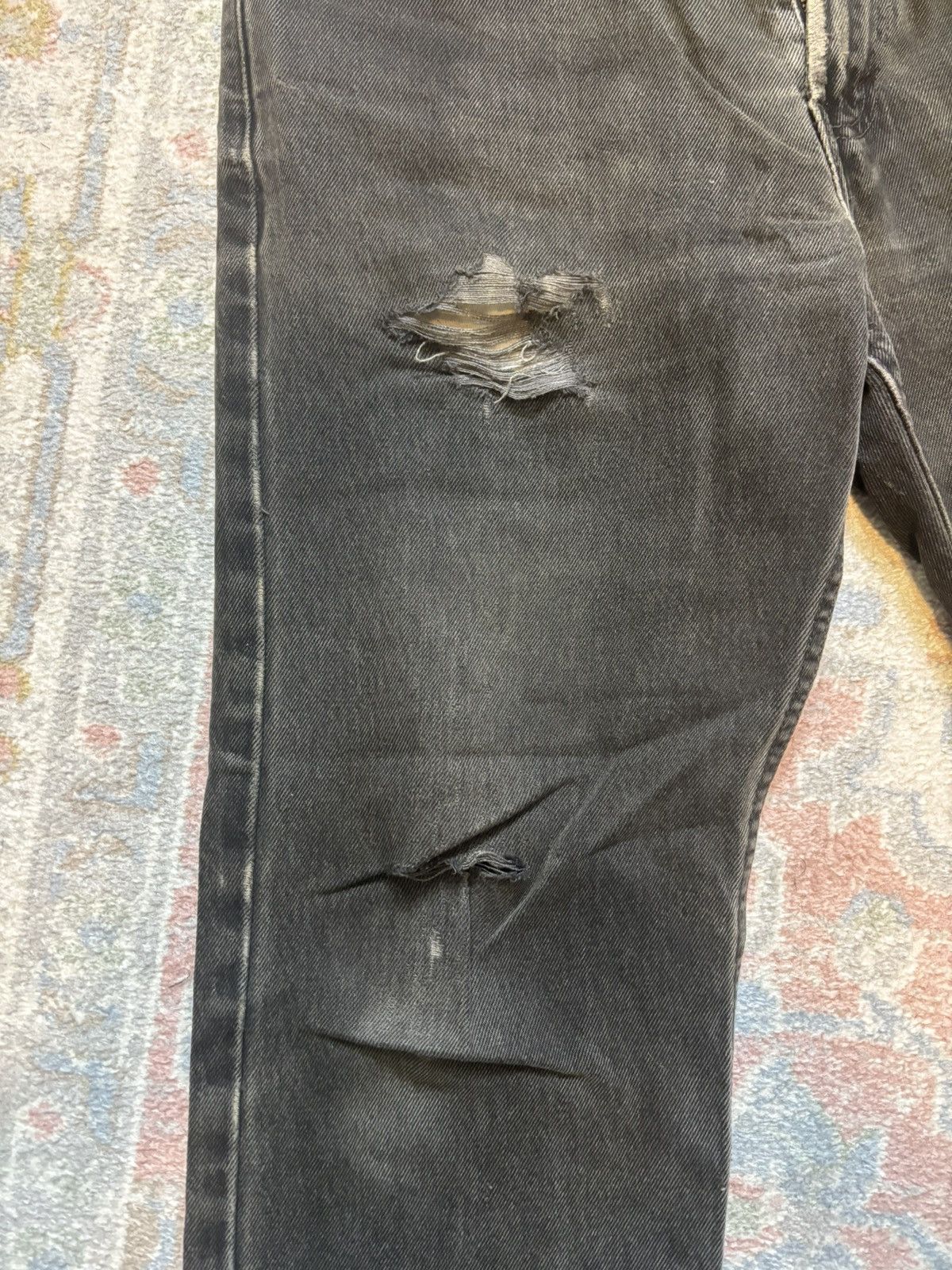 Levi's × Vintage VINTAGE LEVIS 505s BLACK/GREY DISTRESSED Size US 32 / EU 48 - 3 Thumbnail