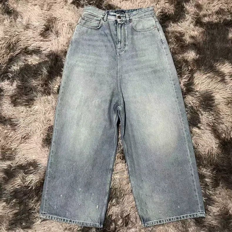 Balenciaga Balenciaga size XS Washed Denim Jeans Size US 27 - 1 Thumbnail