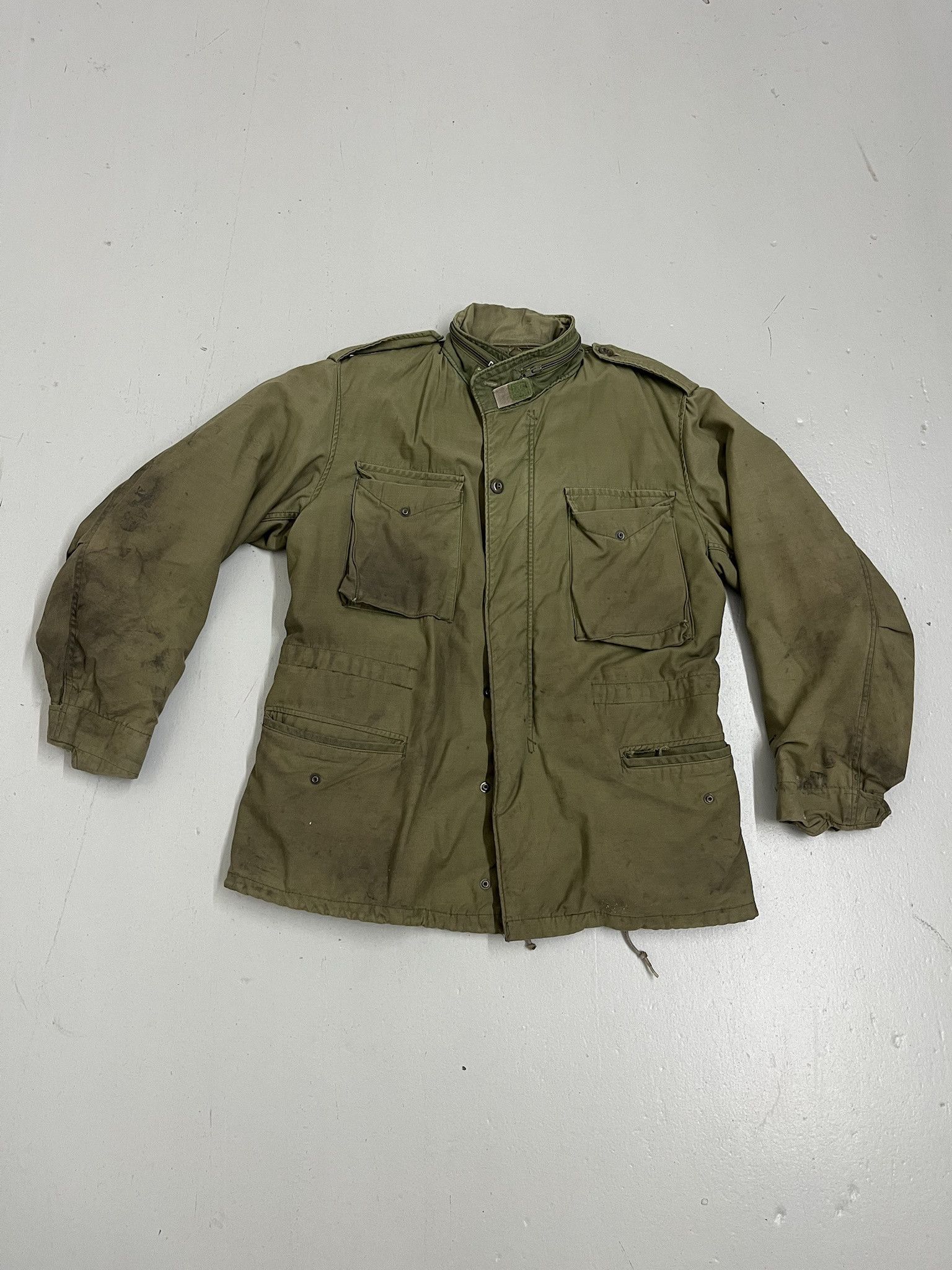 Vintage Vintage Military M-65 Olive Rip Stip Field Jacket Size Medium Regular Size US M / EU 48-50 / 2 - 1 Thumbnail