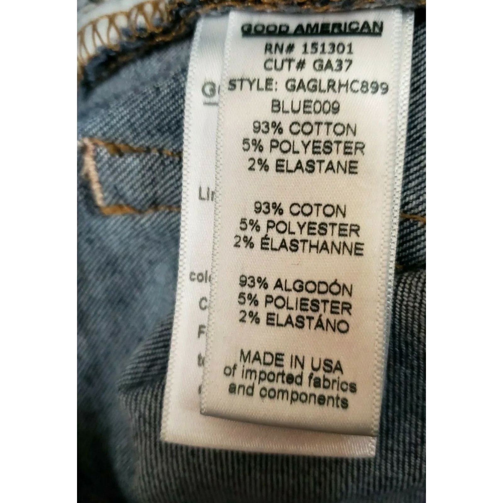 Good American Good American Good legs High-rise Blue Denim Released Hems Size 26" / US 2 / IT 38 - 7 Thumbnail