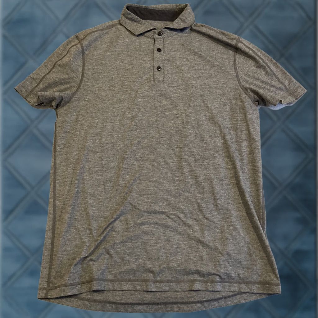 Lululemon Lululemon Men's Golf Polo Shirt Gray Short Sleeve Performance Size XL Size US XL / EU 56 / 4 - 1 Thumbnail