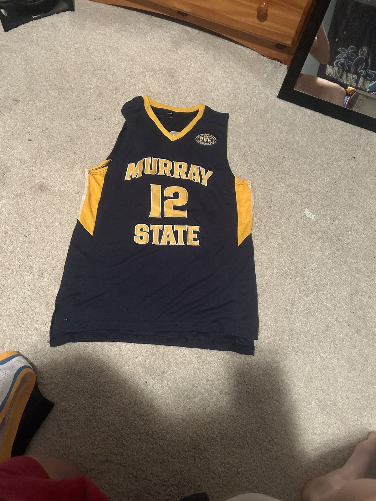 image of Jersey x NBA Murray State Ja Morant in Black Yellow, Men's (Size Medium)