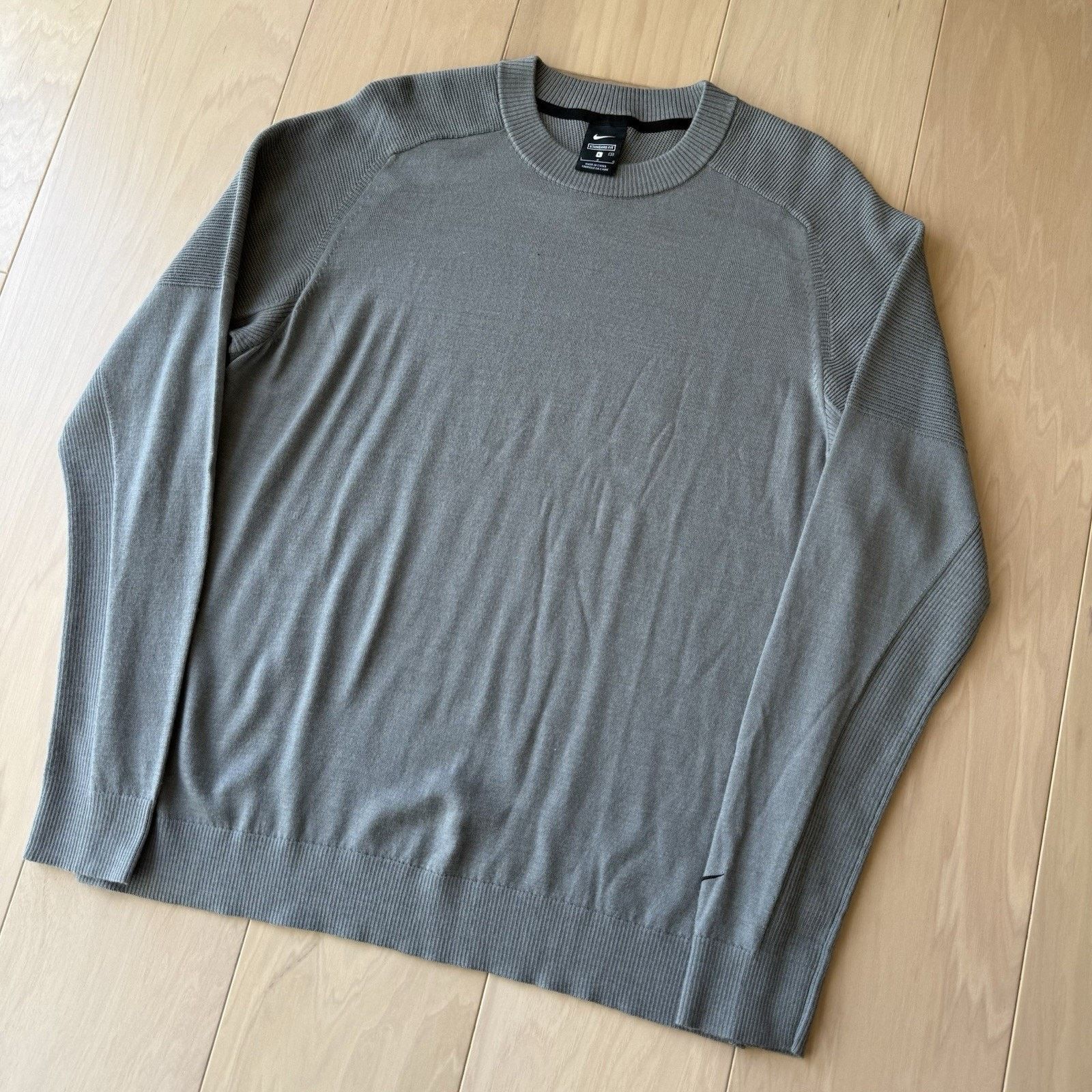 Nike Nike Tiger Woods Sweater Large Gray Polyester Wool Pullover Size US L / EU 52-54 / 3 - 8 Thumbnail